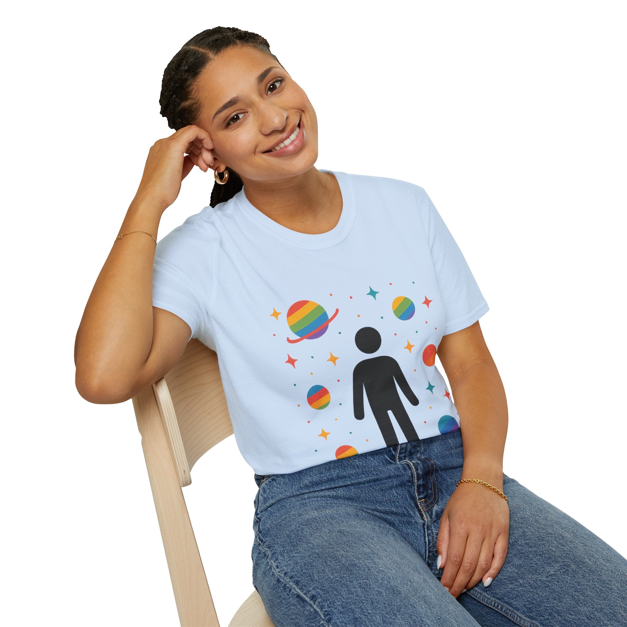 Cosmic Vibe Unisex T-Shirt - Space, Pride, Galaxy,