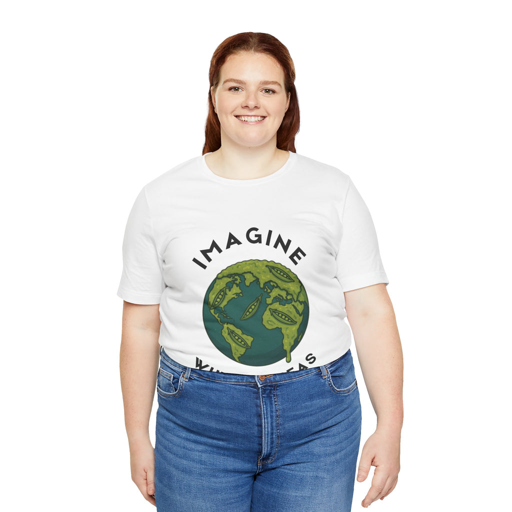 Imagine Whirled Peas Short Sleeve Tee, Eco-Friendly T-Shirt