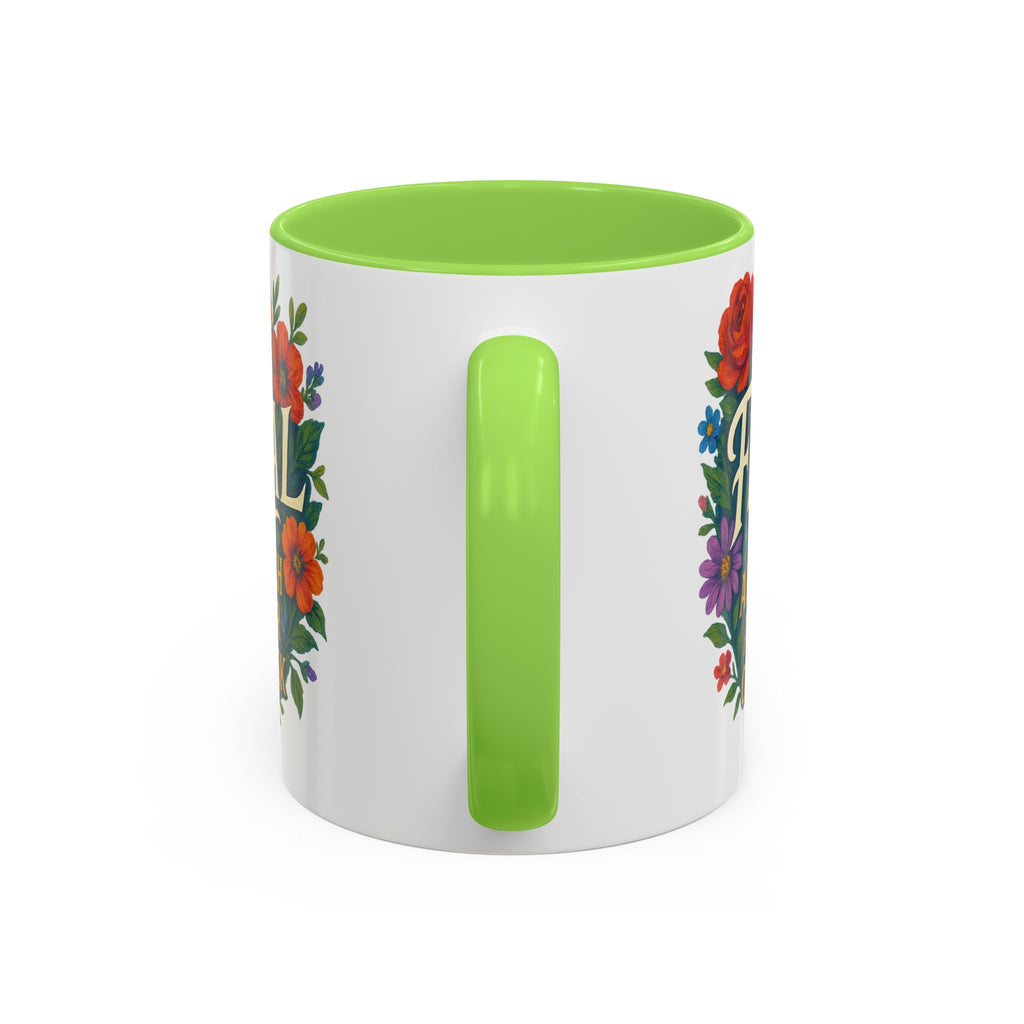 Feral Approach at Your Own Risk Mug | Floral Illustration, Ceramic Coffee Cup