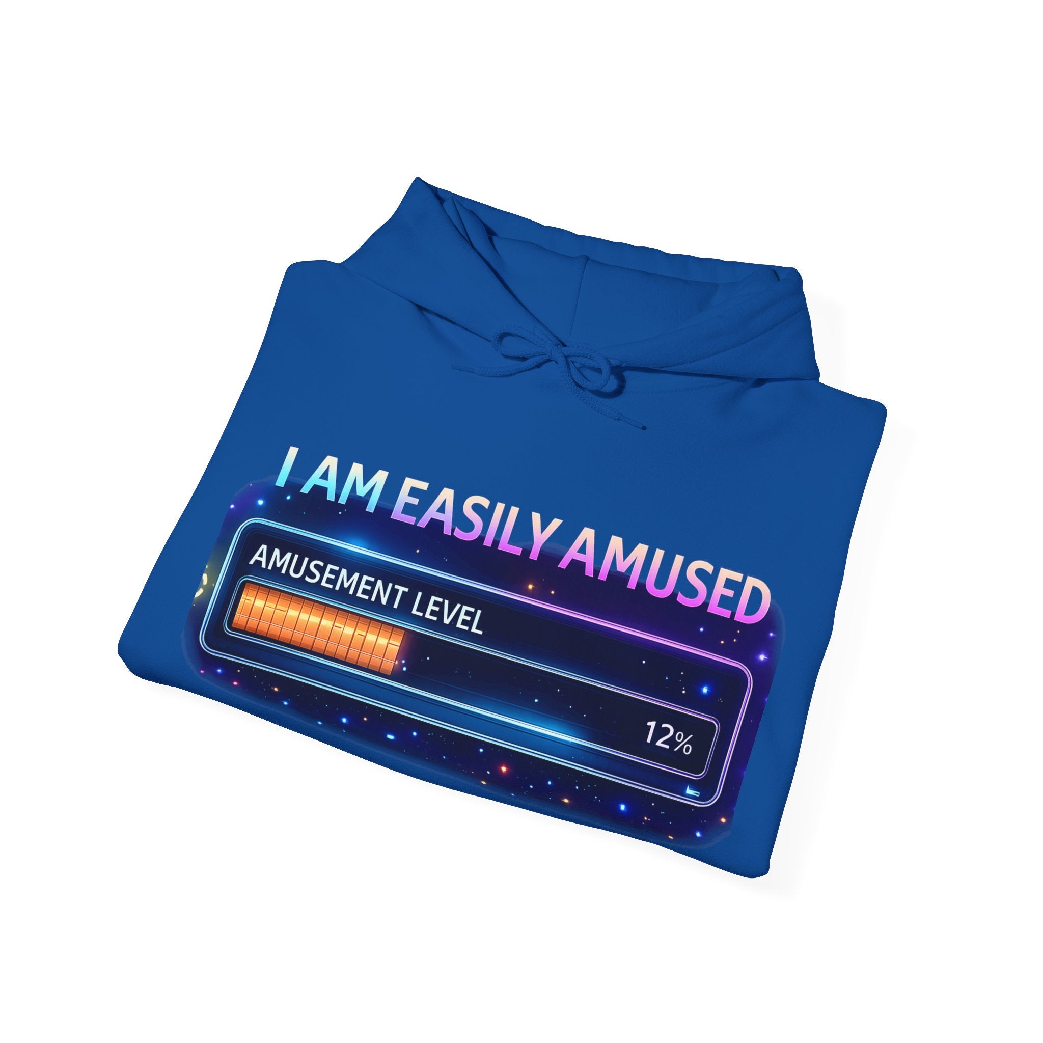 I Am Easily Amused Level Meter Hoodie | Funny Gamer Sweatshirt