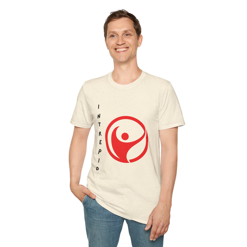 Intrepid Red Human Emblem T-Shirt | Empowerment Logo Tee