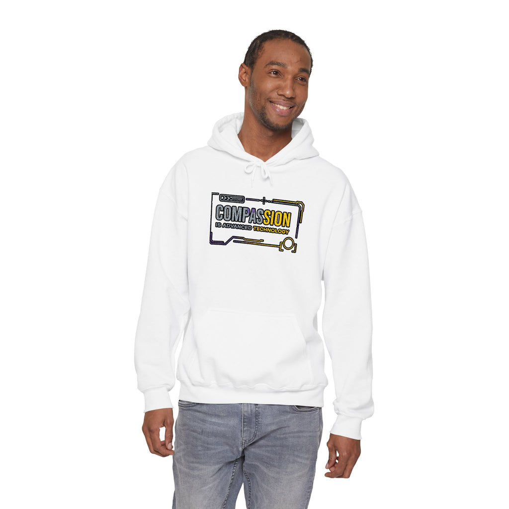 Compassion is Advanced Technology Embroidered Hoodie
