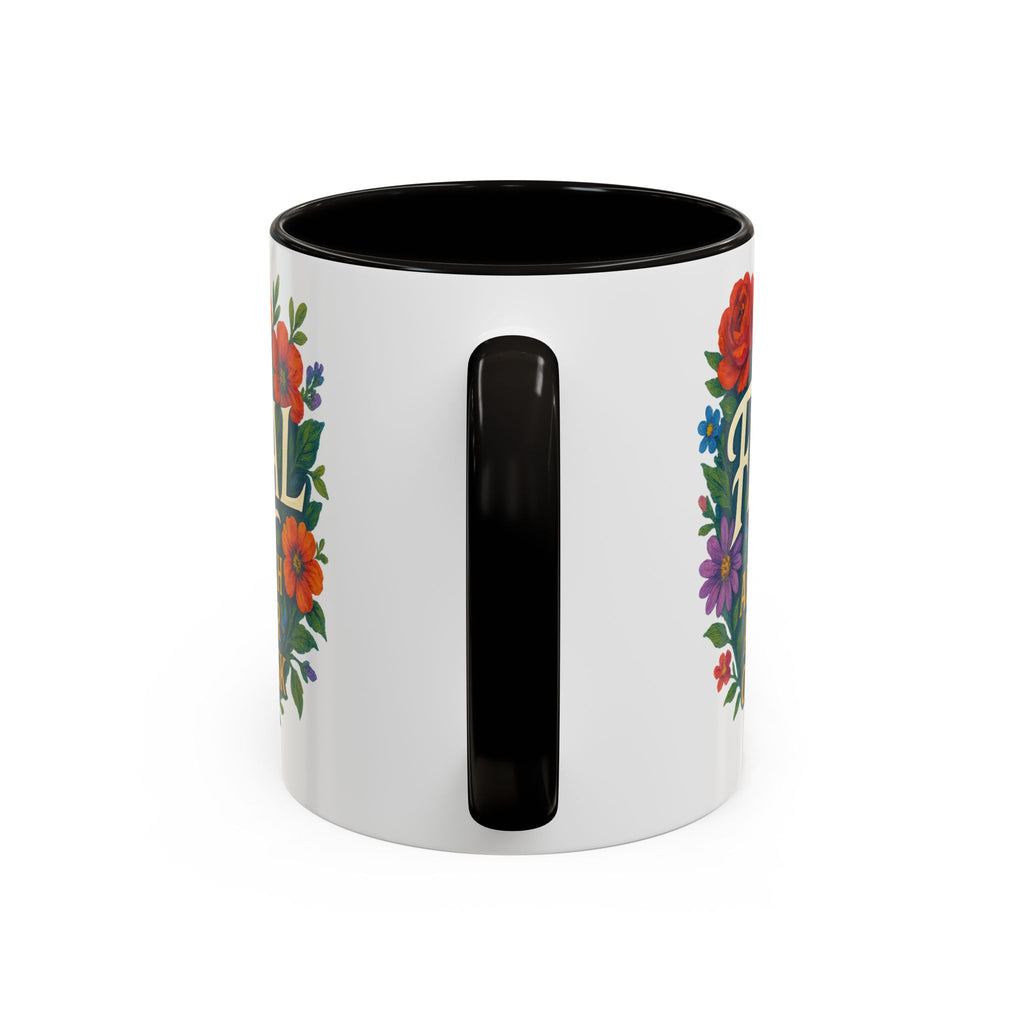 Feral Approach at Your Own Risk Mug | Floral Illustration, Ceramic Coffee Cup