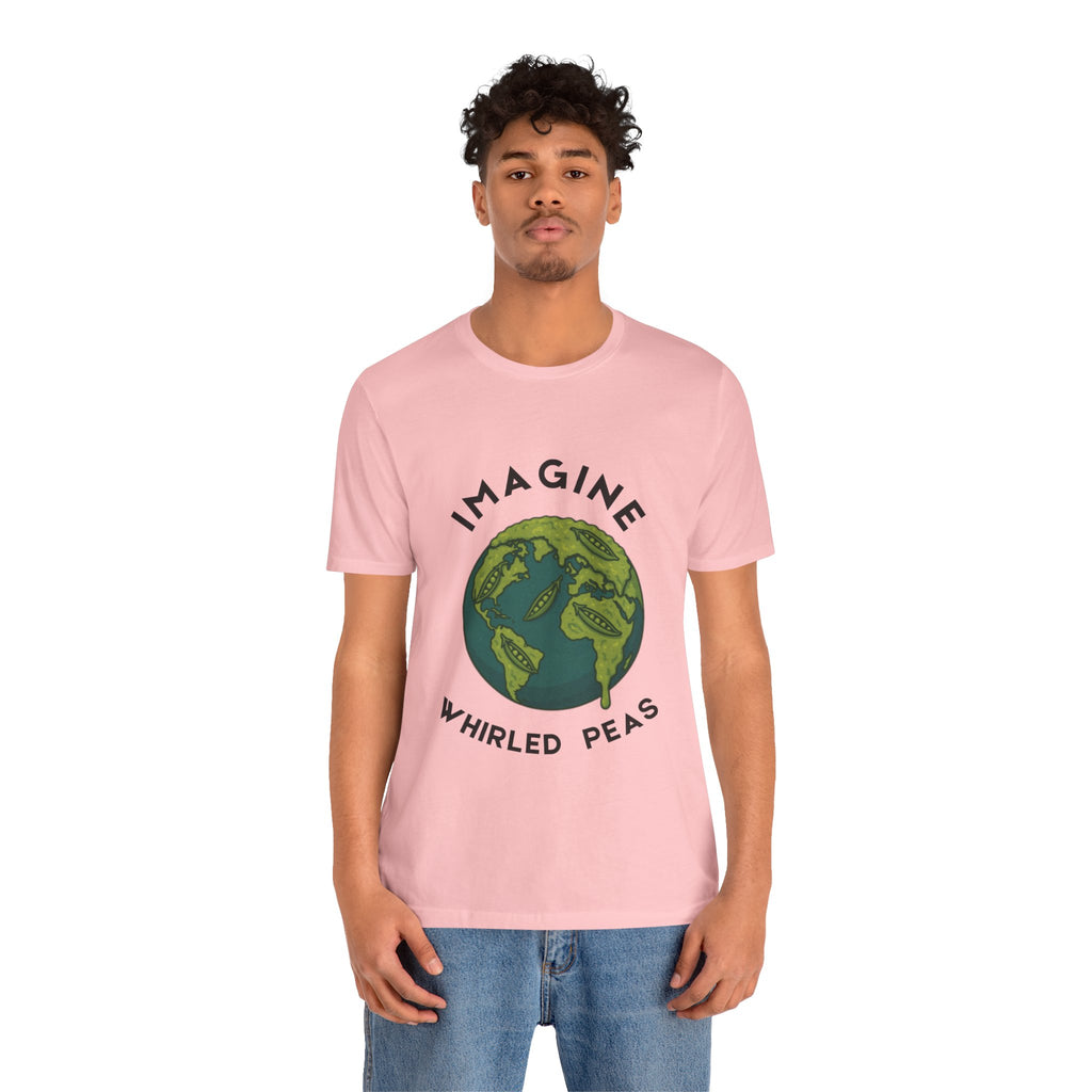 Imagine Whirled Peas Short Sleeve Tee, Eco-Friendly T-Shirt