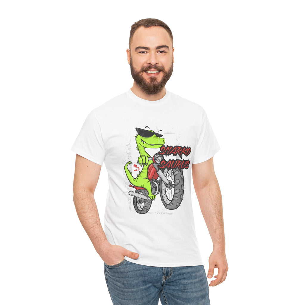 Snarkosaurus Cool Graphic Tee for Dinosaur Lovers | Unisex Heavy Cotton Tee