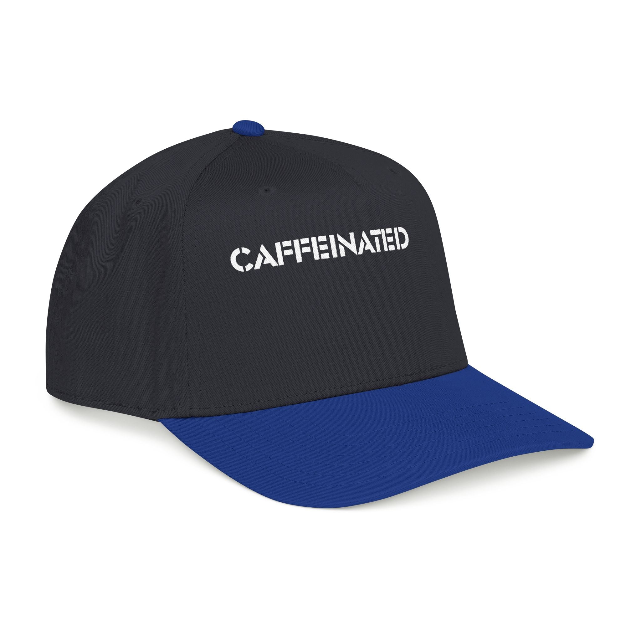 Caffeinated Mid Profile Baseball Cap |Coffee Lover Hat