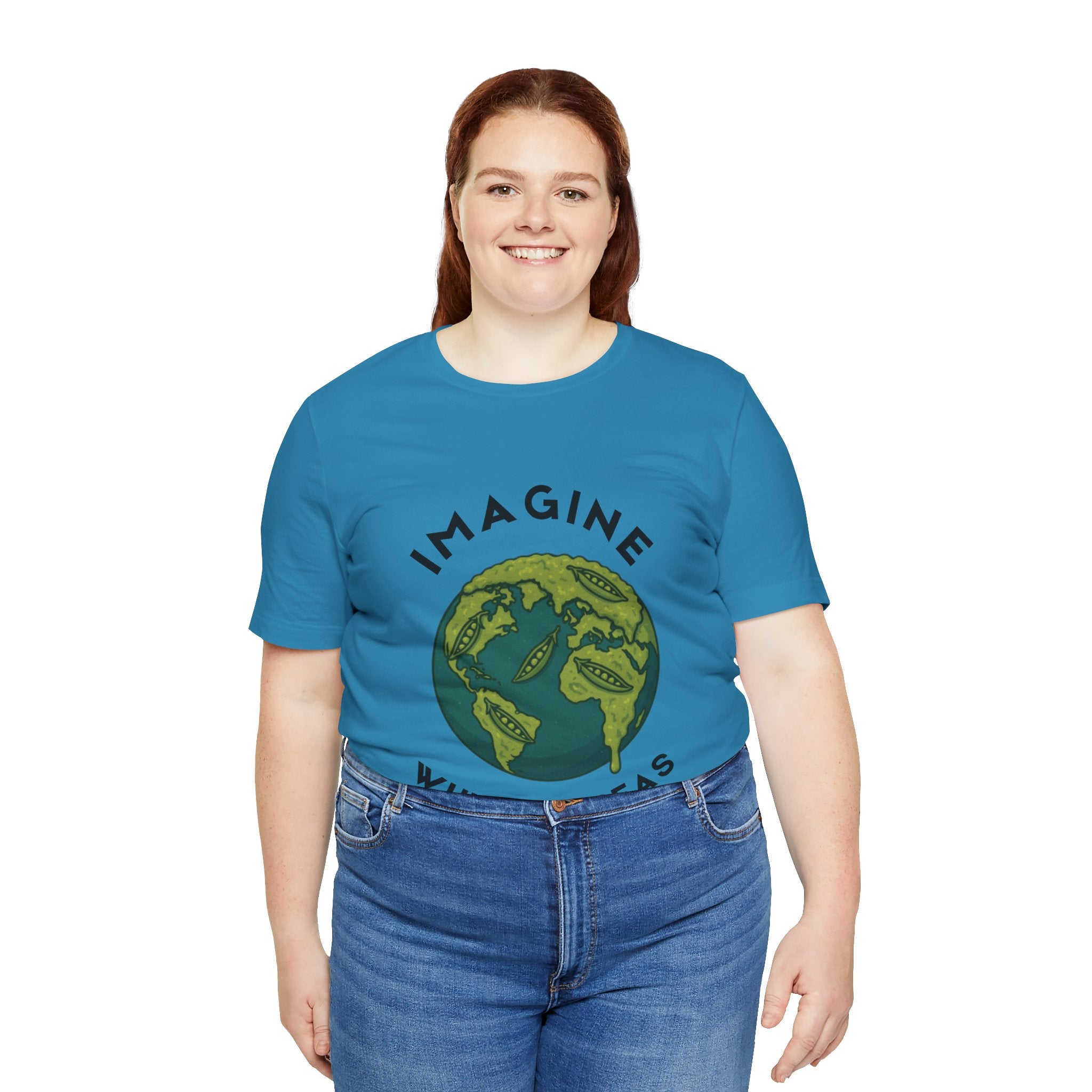 Imagine Whirled Peas Short Sleeve Tee, Eco-Friendly T-Shirt
