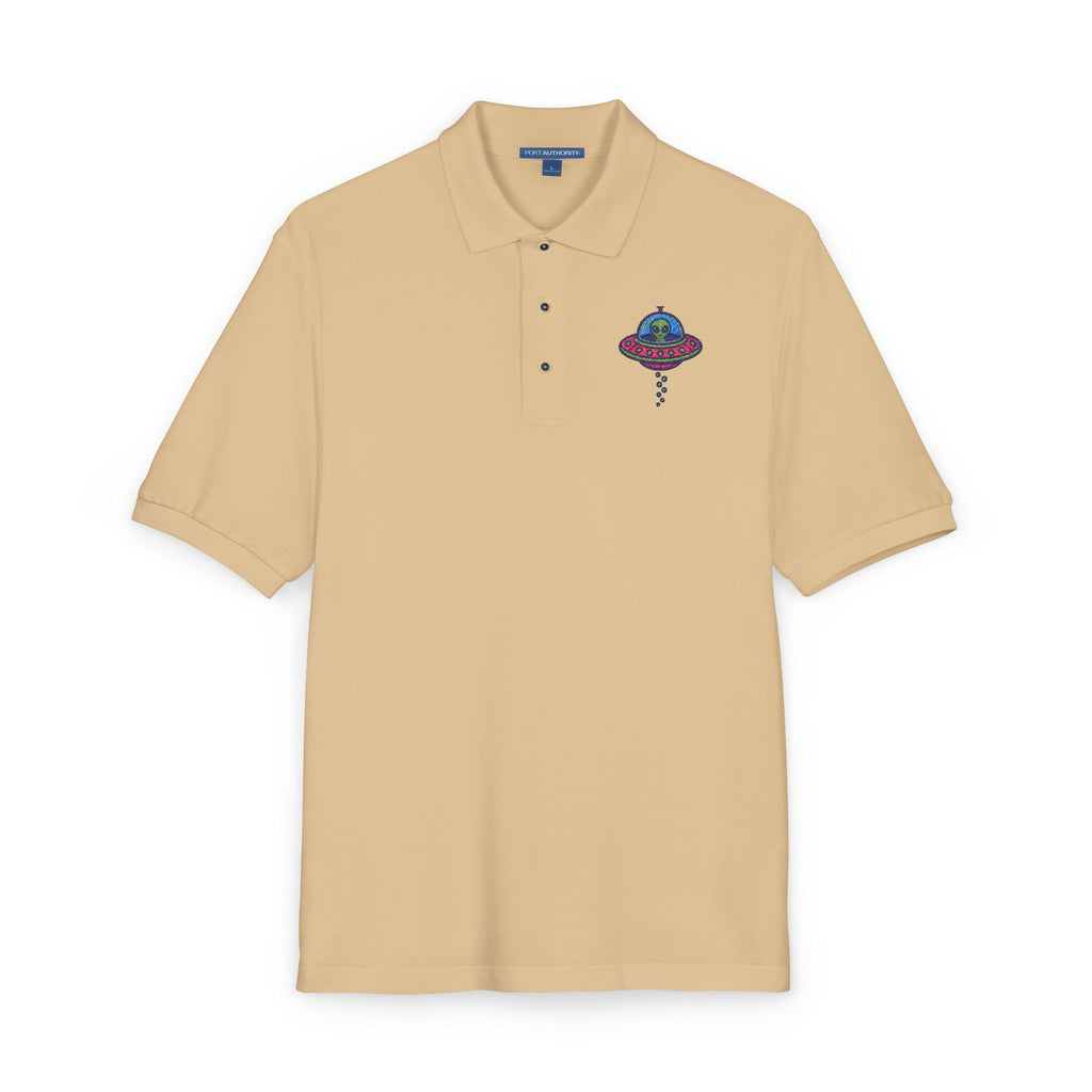 Colorful UFO Embroidered Polo
