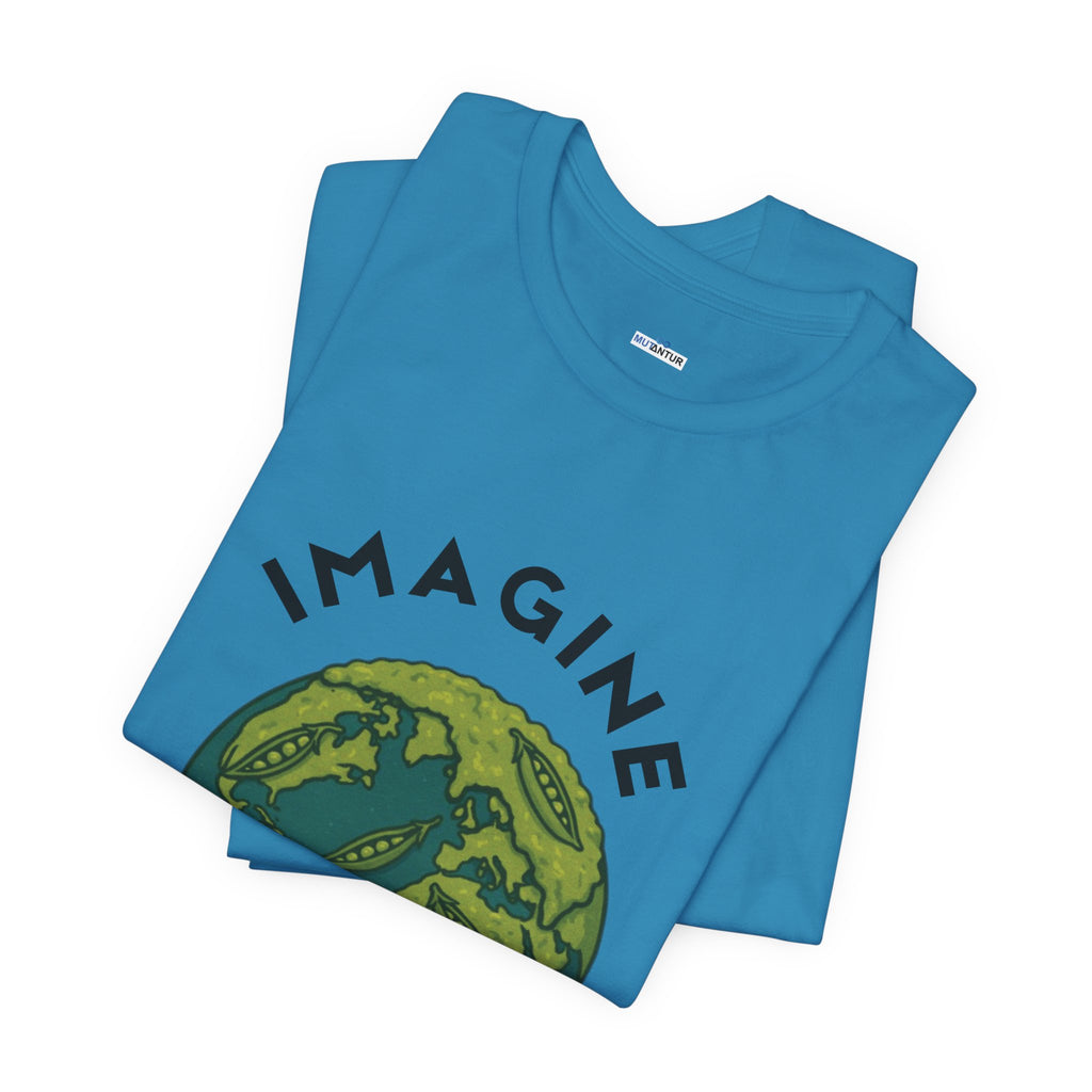 Imagine Whirled Peas Short Sleeve Tee, Eco-Friendly T-Shirt