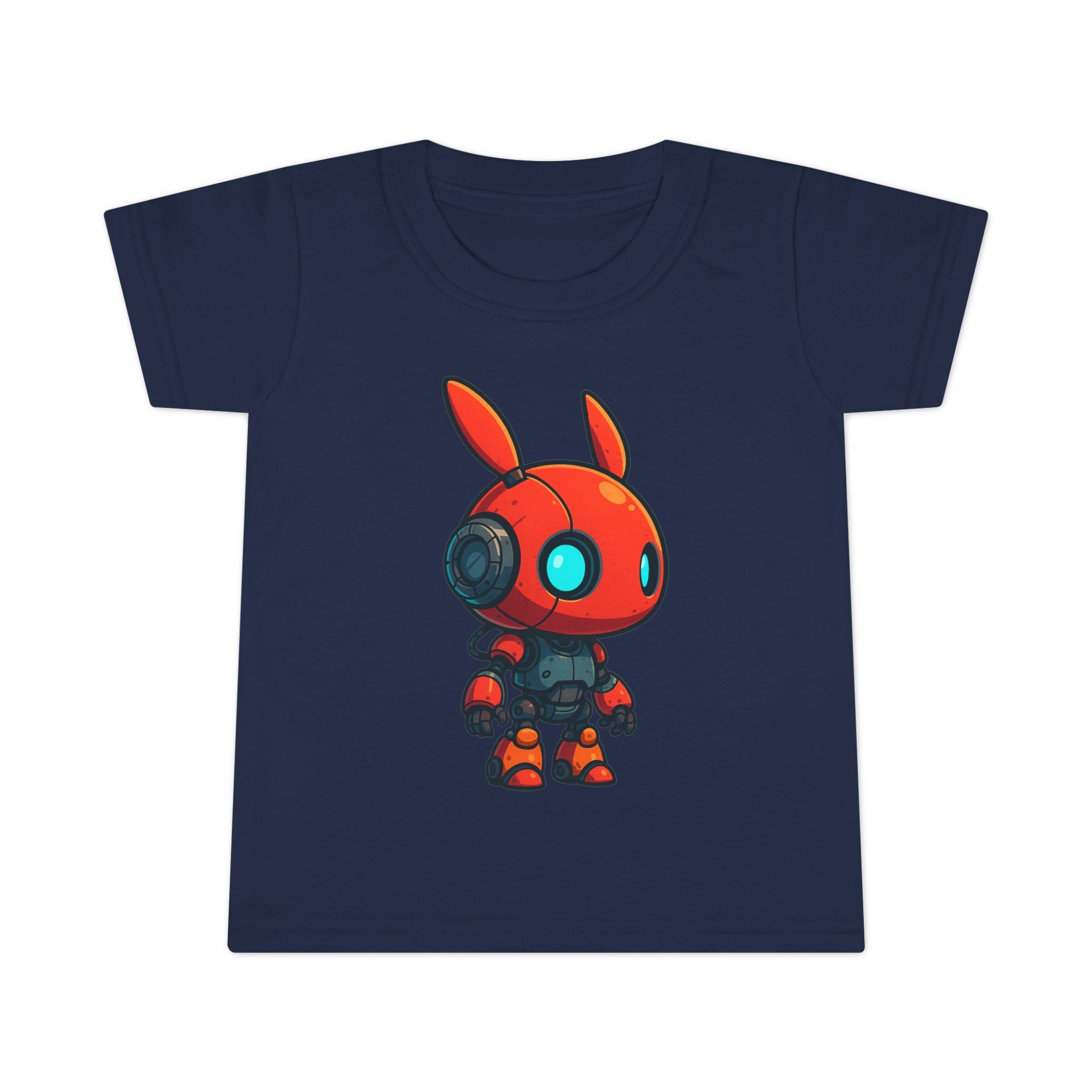 Happy RobotToddler T-shirt | Cute Sci-Fi Bunny Robot, Kids Tee