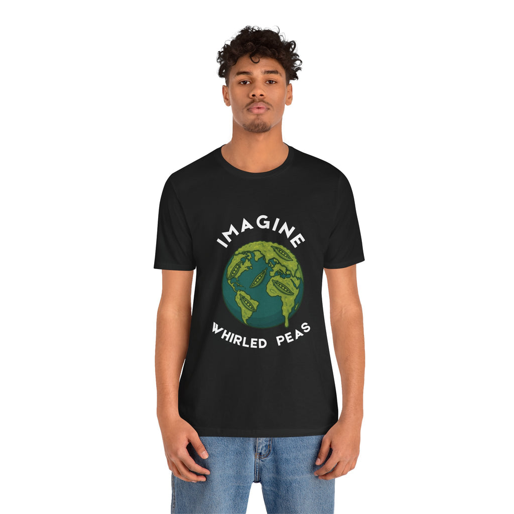 Imagine Whirled Peas Short Sleeve Tee, Eco-Friendly T-Shirt