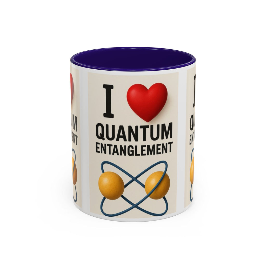 I Love Quantum Entanglement Mug – Science Nerd Coffee Mug