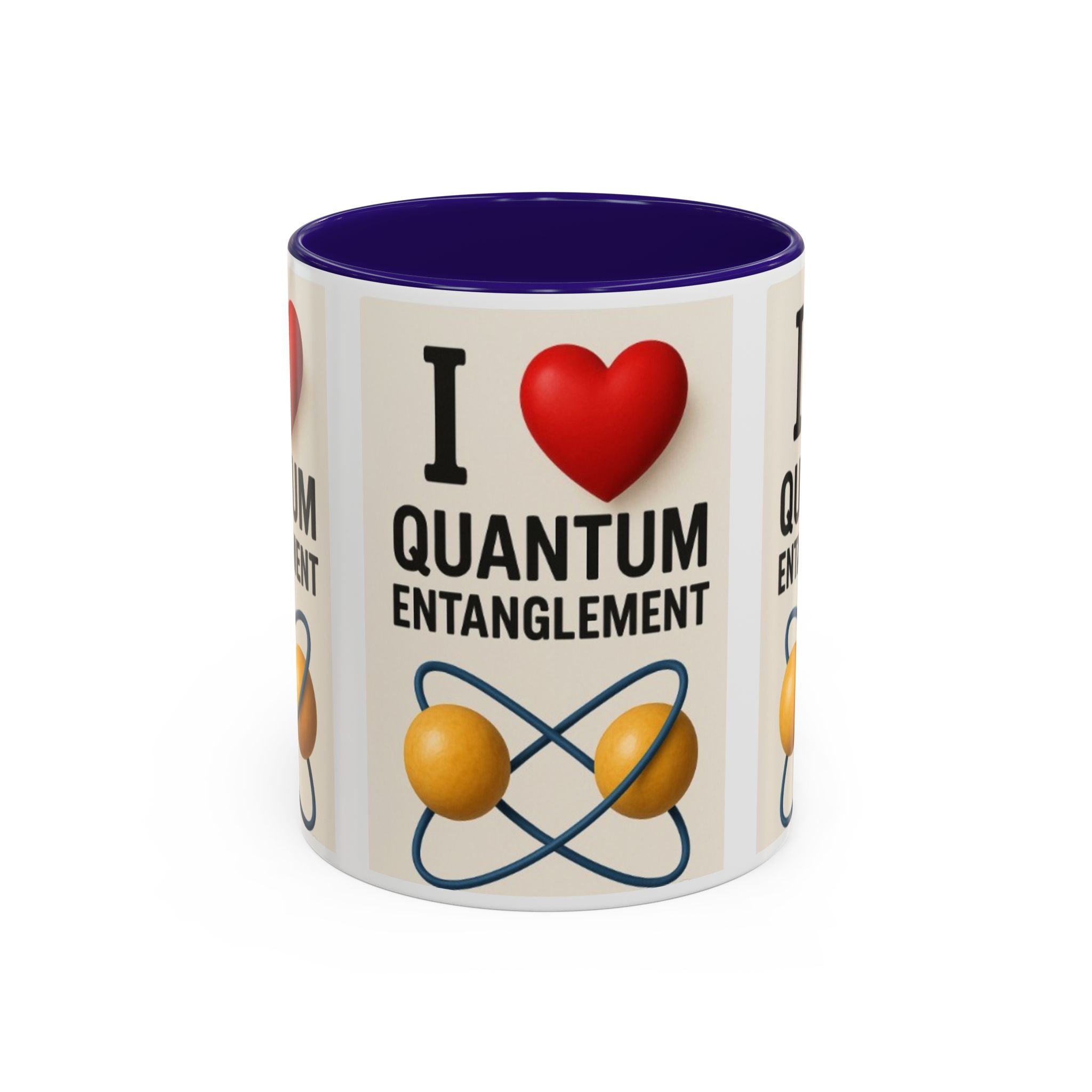 I Love Quantum Entanglement Mug – Science Nerd Coffee Mug