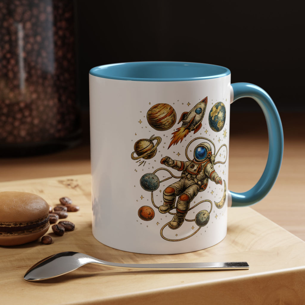 Astronaut in Space Coffee Mug | Rocket Planets Solar System