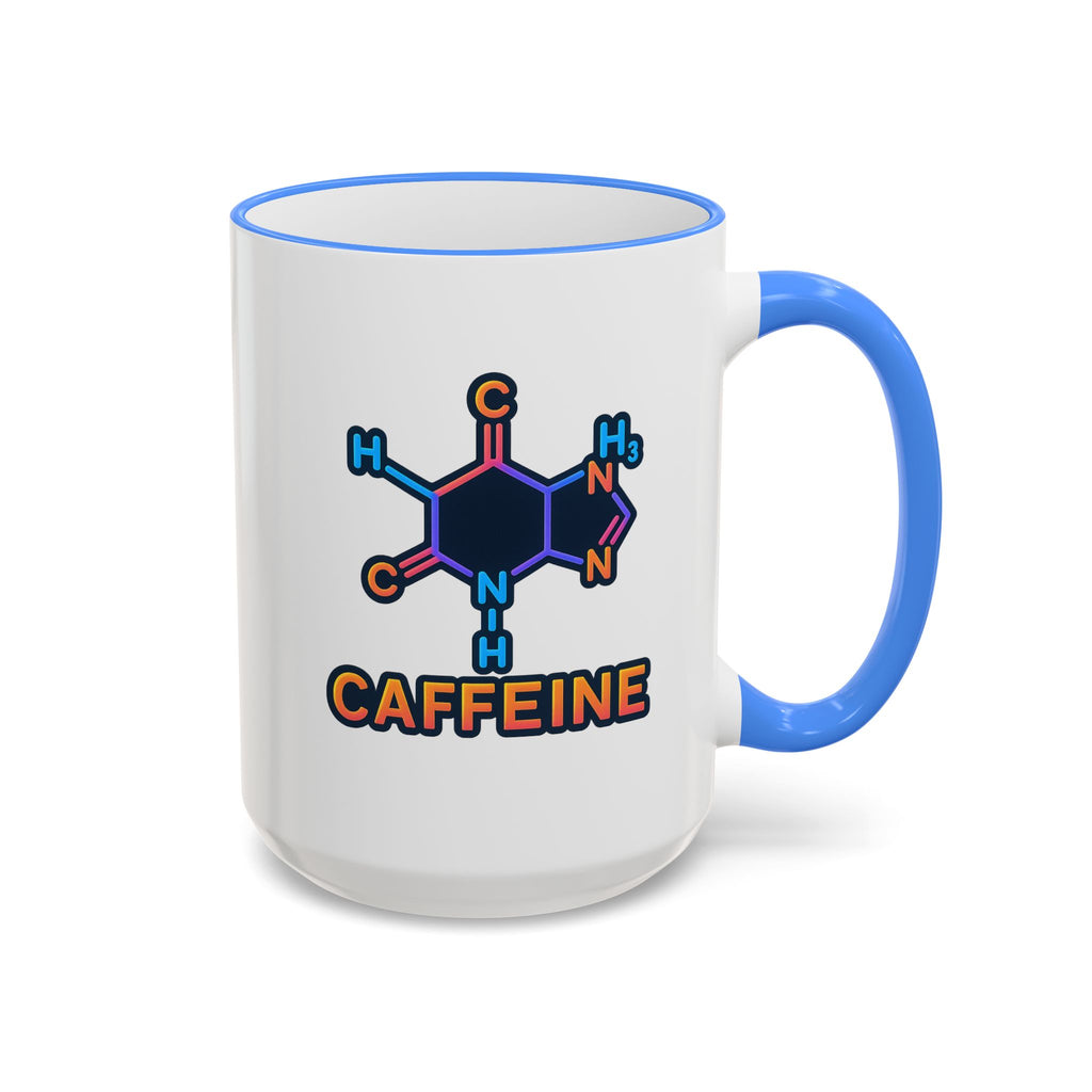 Caffeine Mug | Accent Rim & Handle 11oz 15oz
