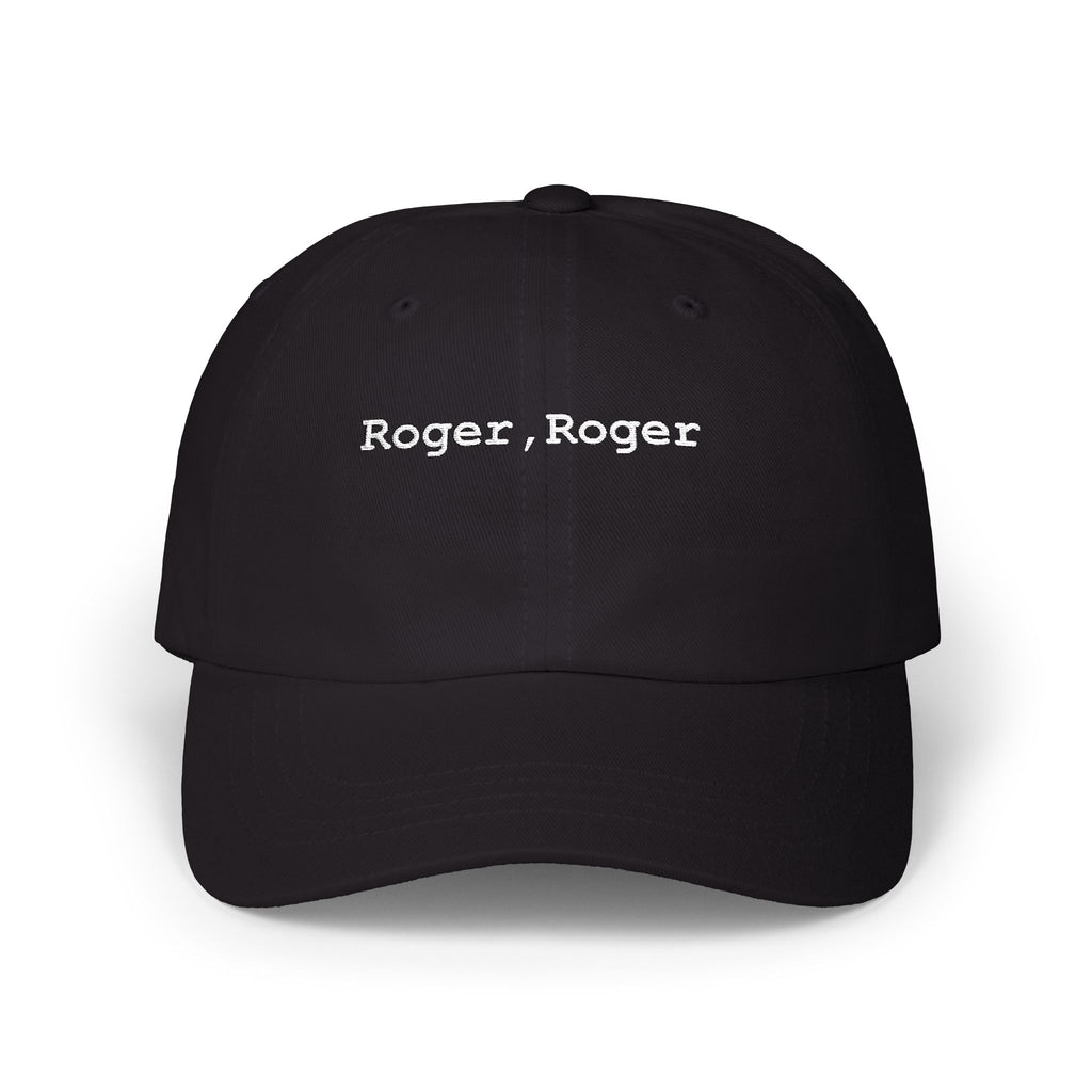 Roger, Roger Dad Cap Embroidered Airplane movie Phrase Baseball Hat