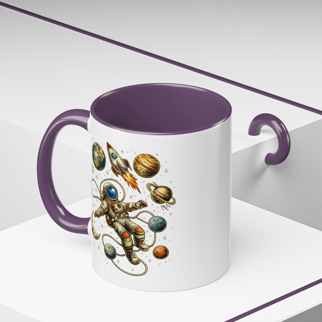 Astronaut in Space Coffee Mug | Rocket Planets Solar System