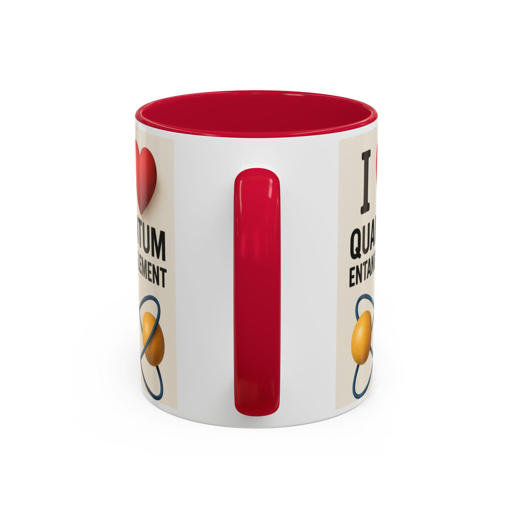 I Love Quantum Entanglement Mug – Science Nerd Coffee Mug