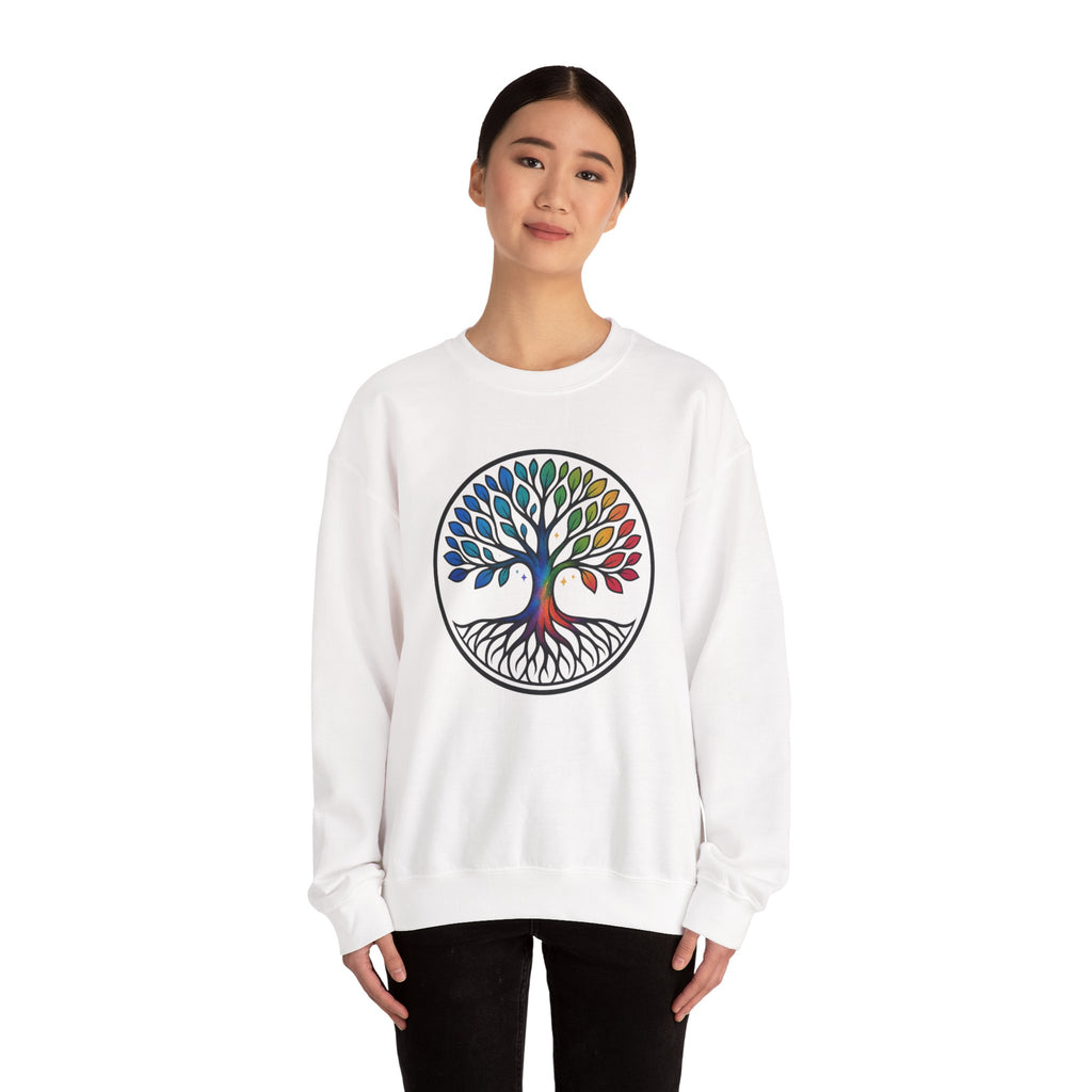Rainbow Tree of Life Graphic Crewneck sweatshirt