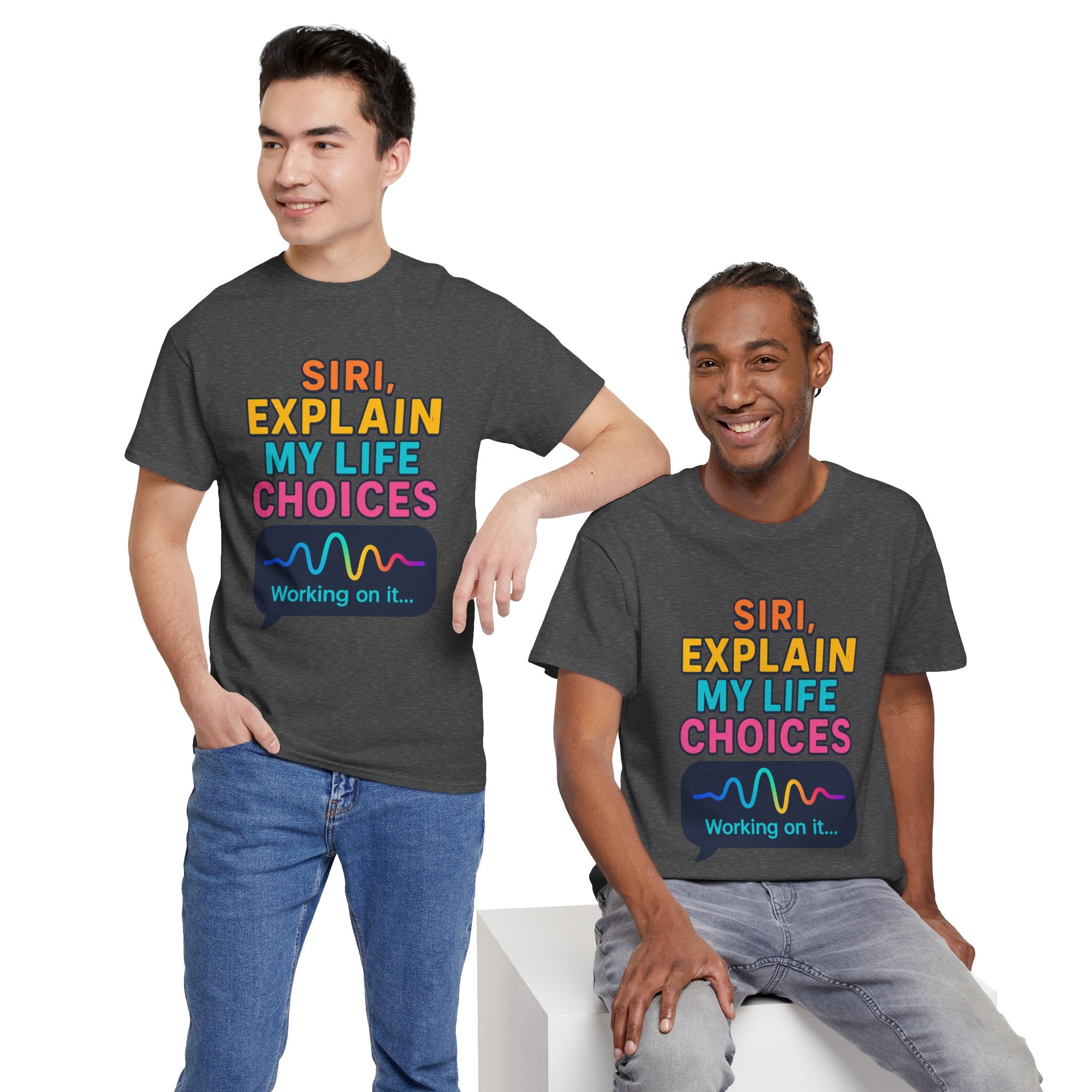 Siri Explain My Life Choices T-Shirt | Funny Tech Quote Tee