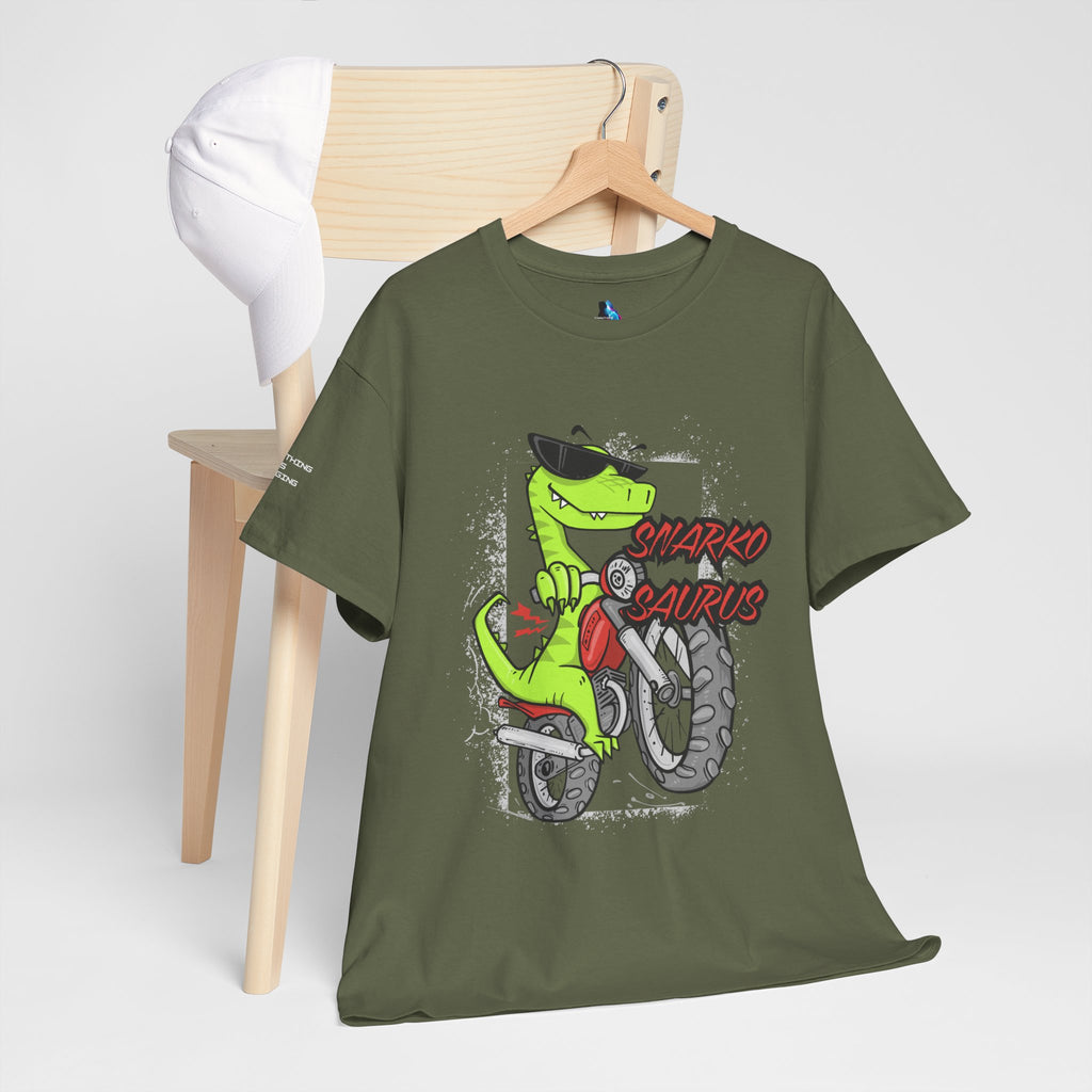 Snarkosaurus Cool Graphic Tee for Dinosaur Lovers | Unisex Heavy Cotton Tee