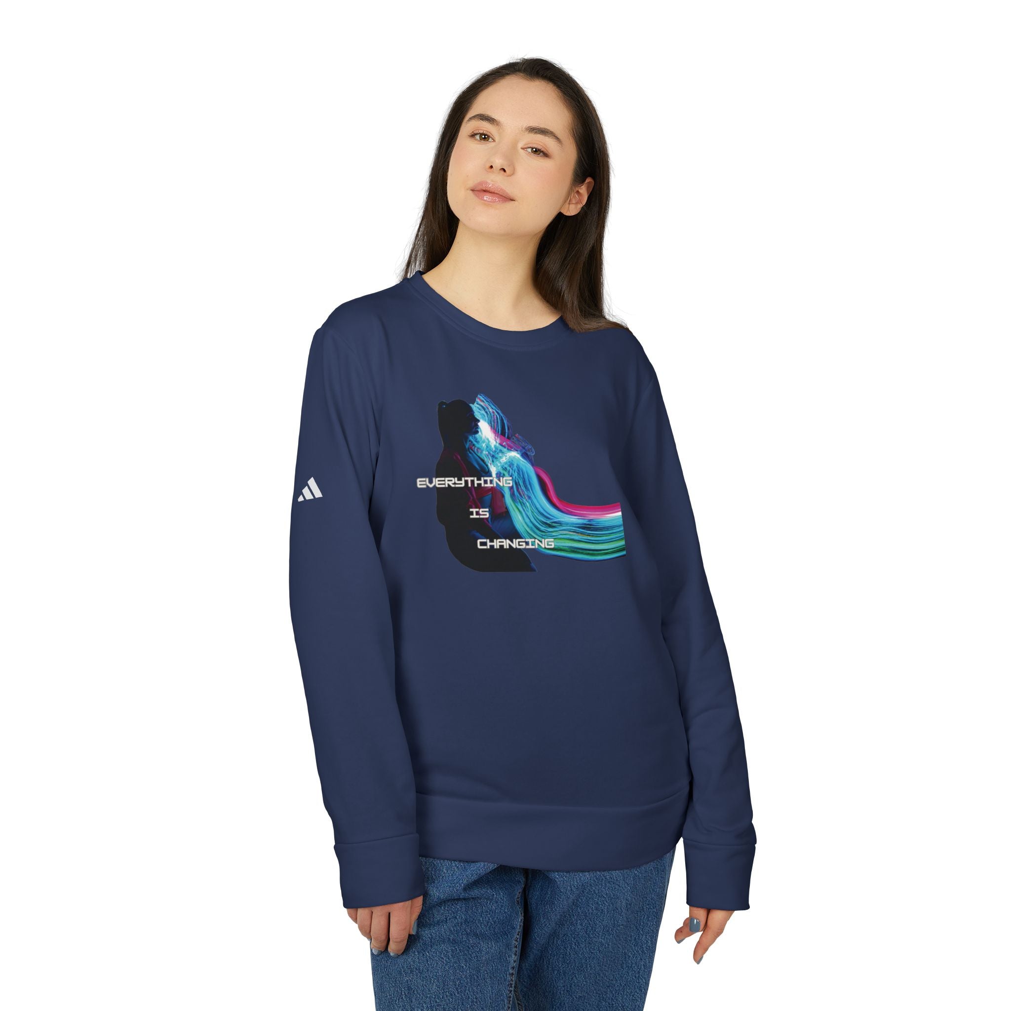 Everything is Changing MUTUTANTUR  Unisex Fleece Crewneck Adidas Sweatshirt