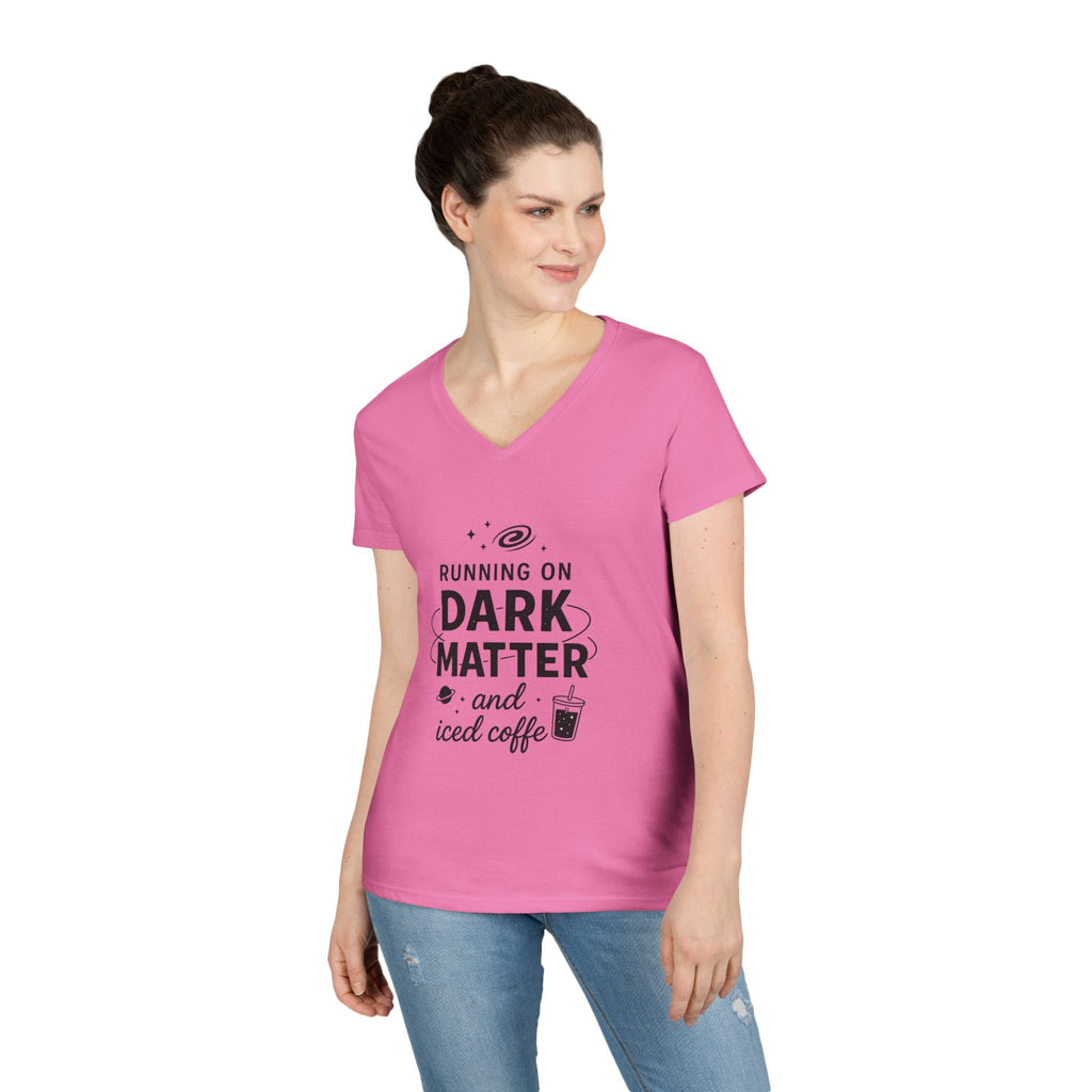Running on Dark Matter and Iced Coffee T-Shirt | Science Coffee Tee