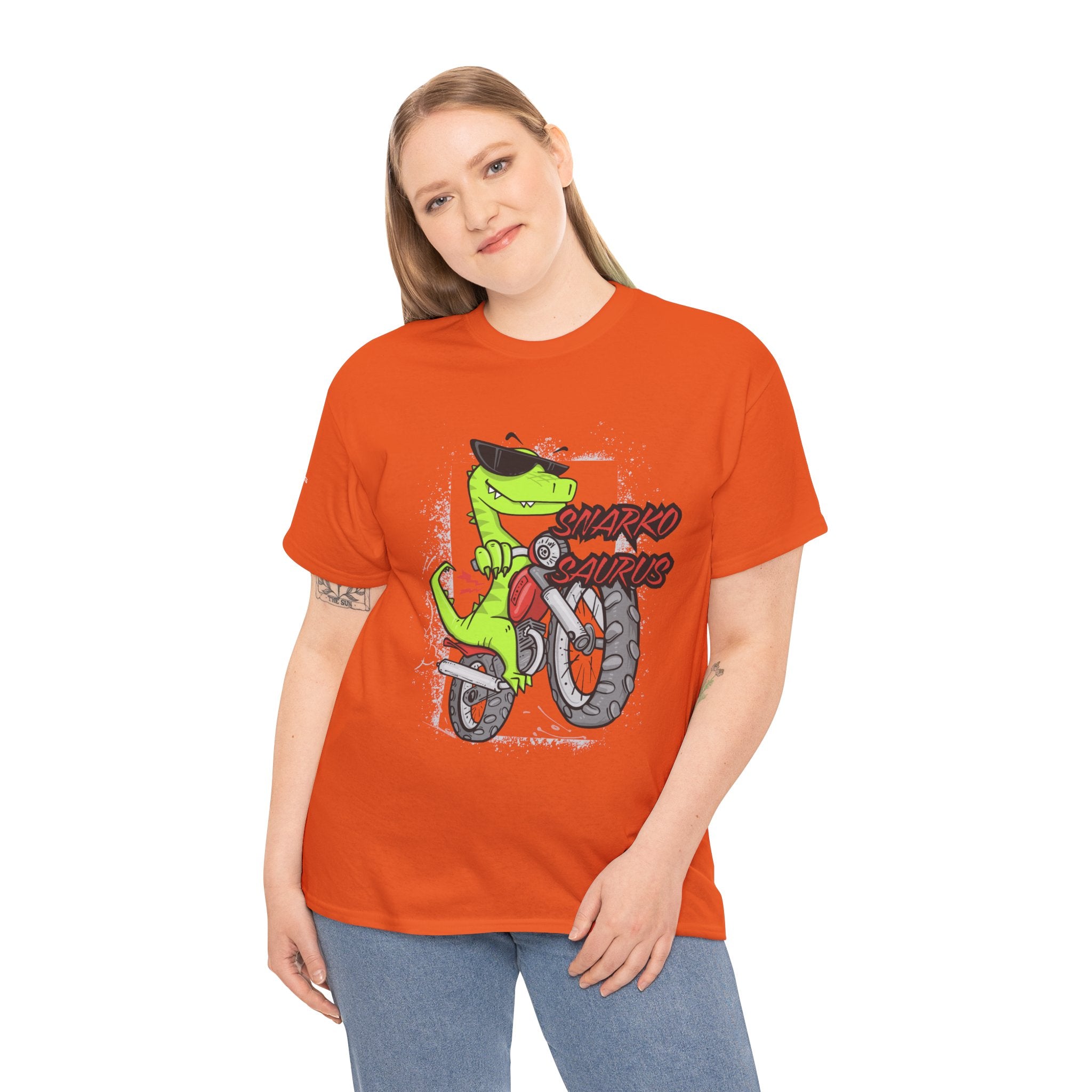 Snarkosaurus Cool Graphic Tee for Dinosaur Lovers | Unisex Heavy Cotton Tee