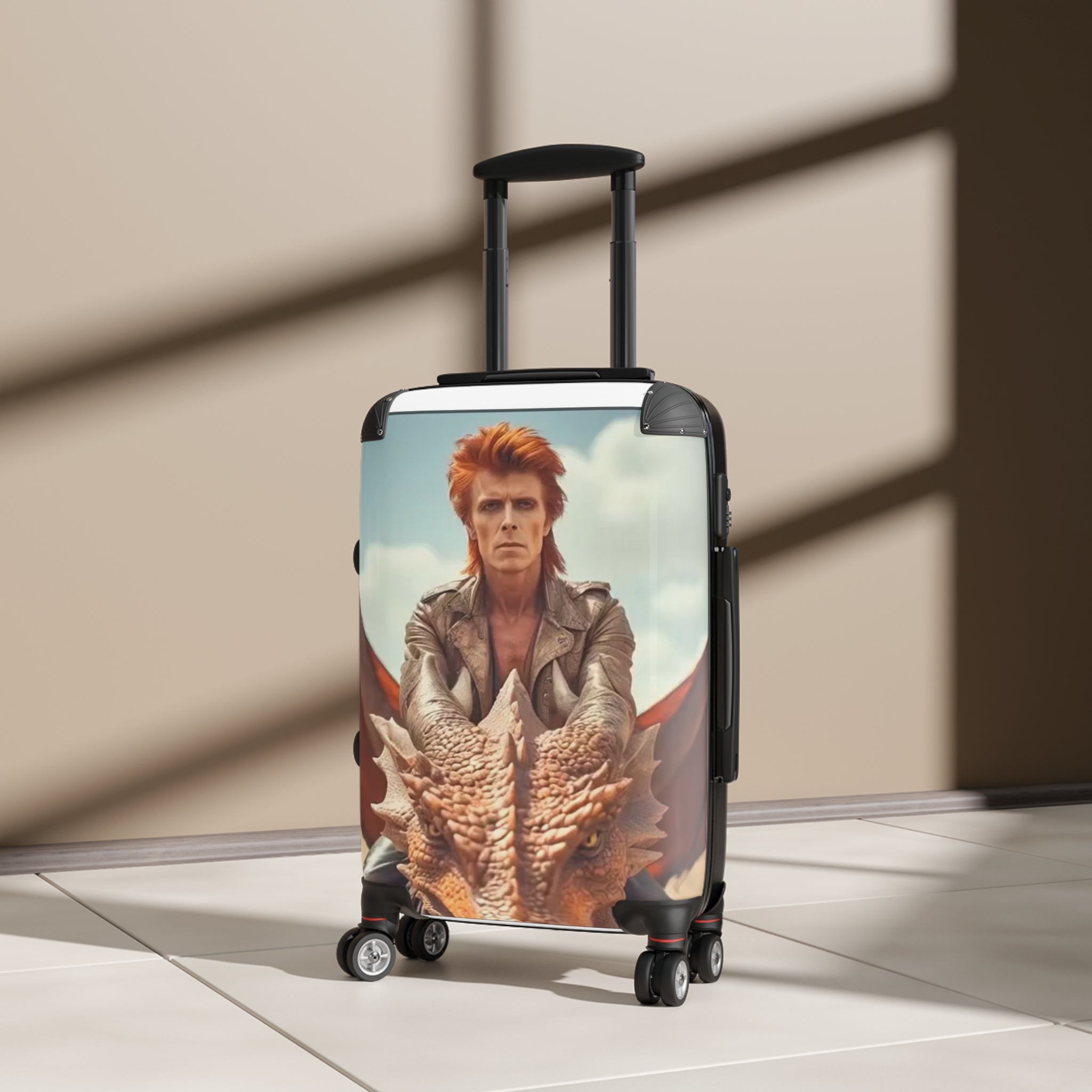 Fantasy-Themed Suitcase for Travelers, Unique Luggage for Adventure Lovers, Baggage for Cosplay, Dragon Travel Case, Carry-On for Creatives