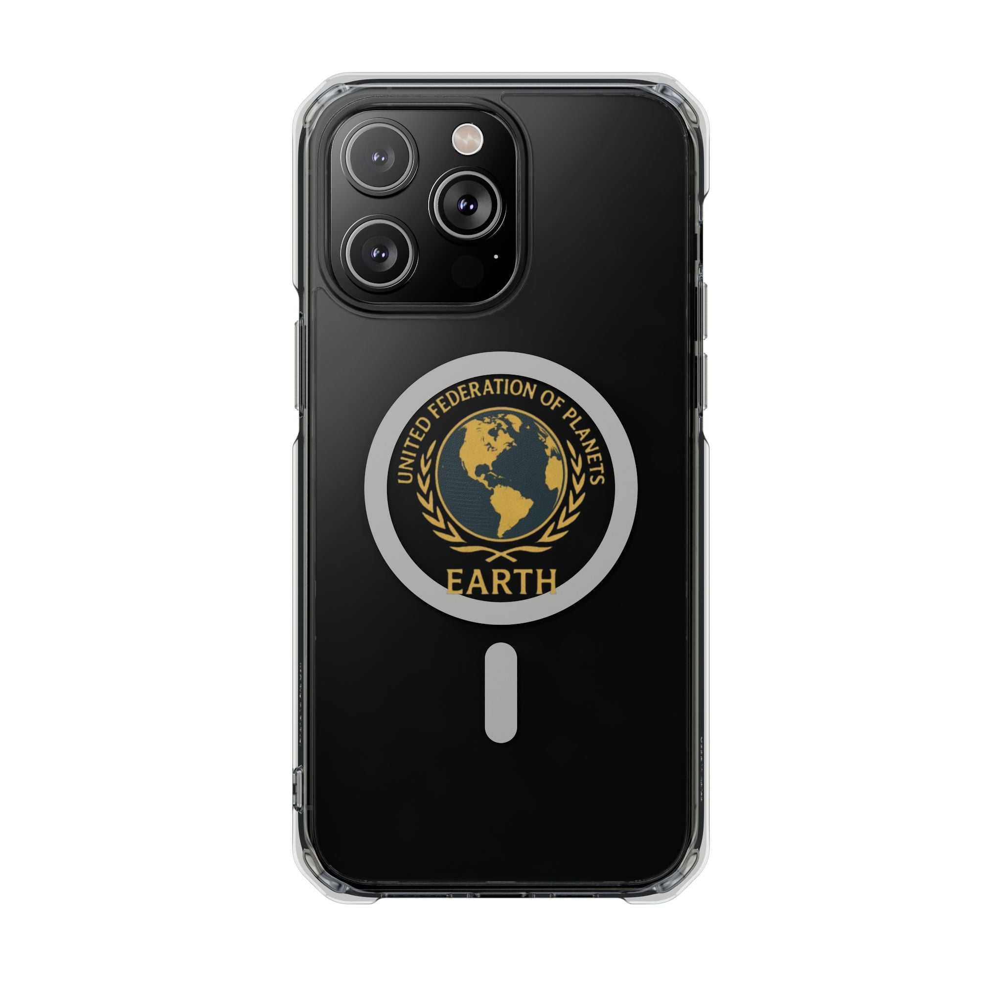 United Federation of Planets Earth Logo Magnetic Clear Case | Phone Case