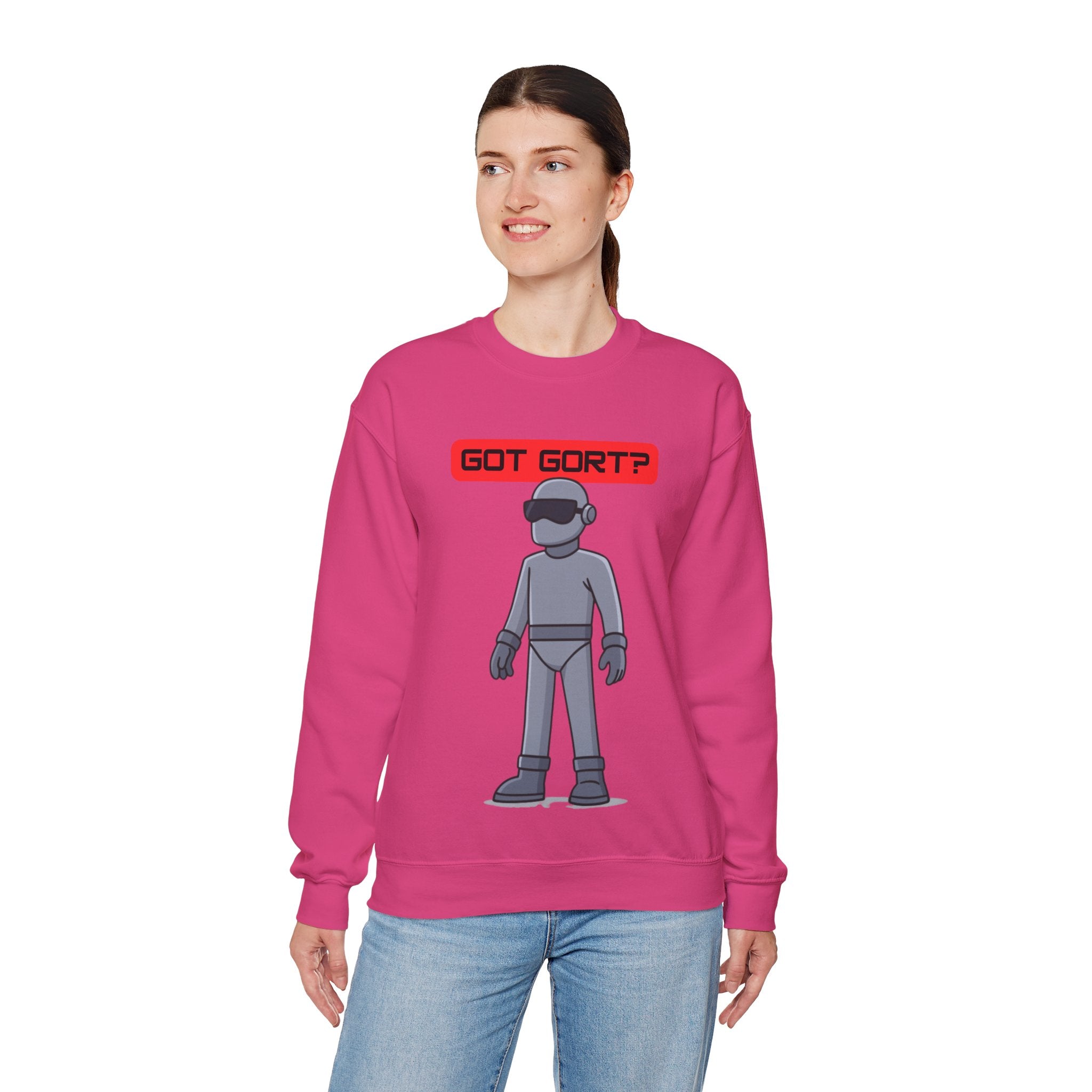 Got Gort? Unisex Crewneck Sweatshirt - Cool Casual Wear, Fun Graphic Hoodie, Perfect Gift for Friends, Everyday Comfort