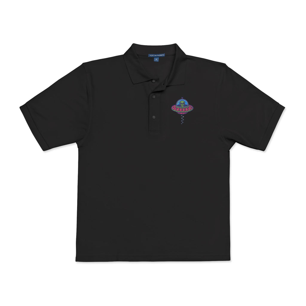 Colorful UFO Embroidered Polo