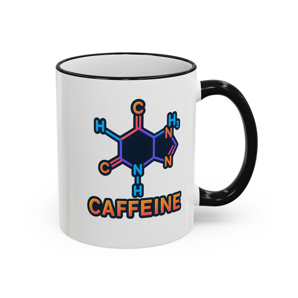 Caffeine Mug | Accent Rim & Handle 11oz 15oz