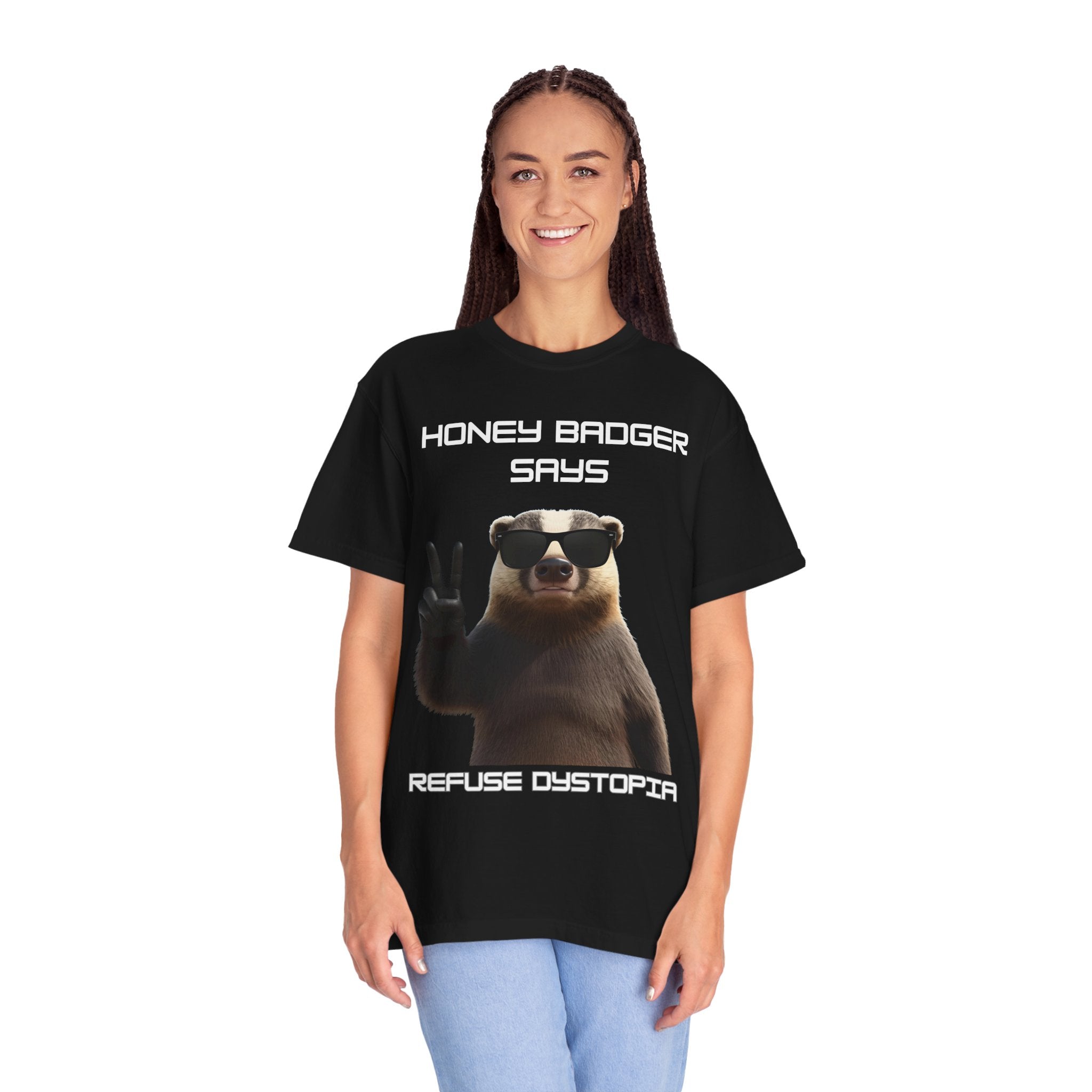 Honey Badger Refuse Dystopia T-Shirt