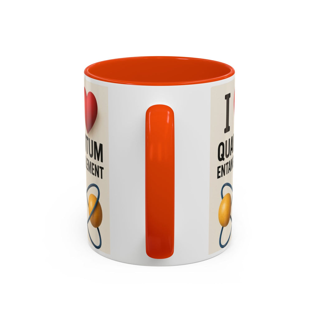 I Love Quantum Entanglement Mug – Science Nerd Coffee Mug