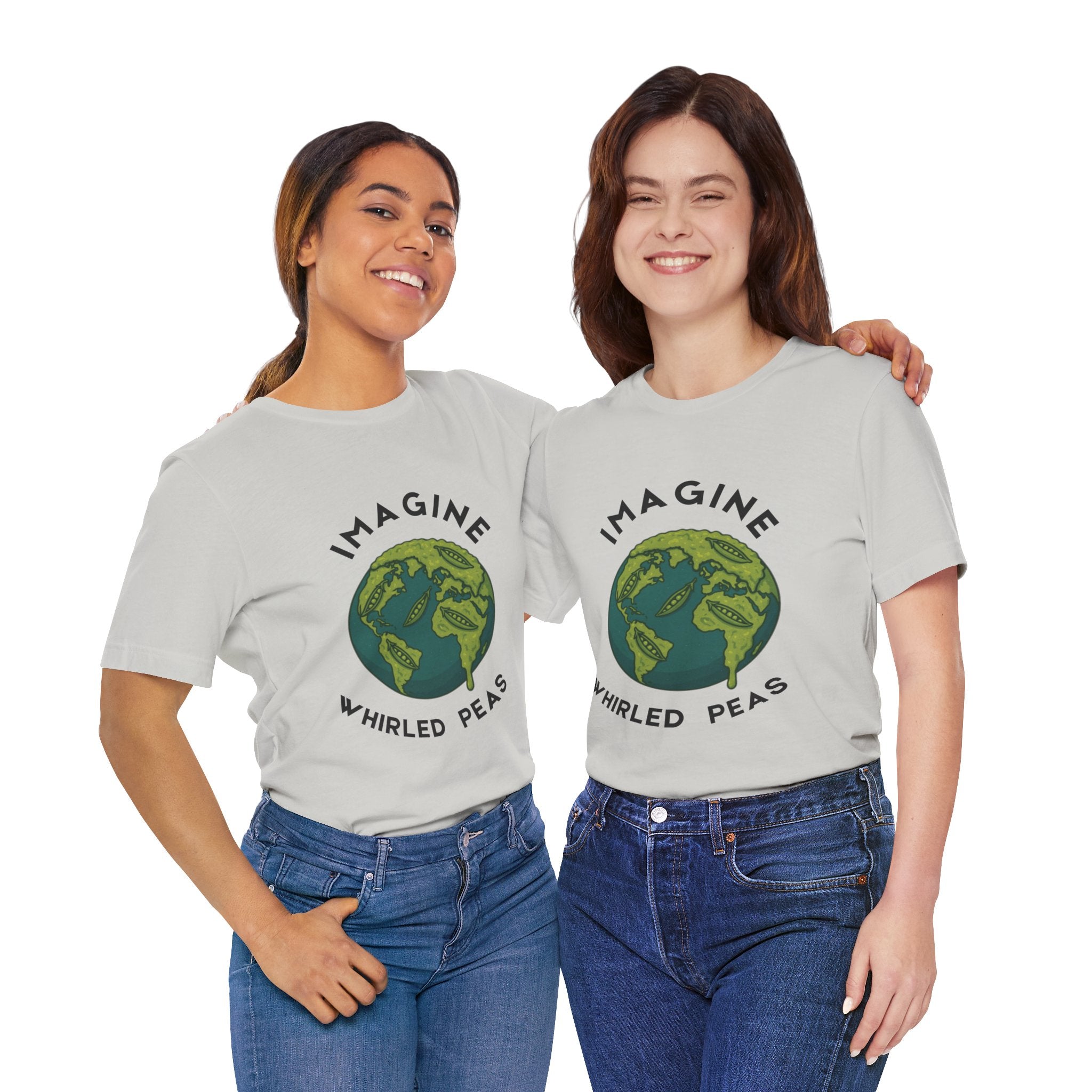 Imagine Whirled Peas Short Sleeve Tee, Eco-Friendly T-Shirt