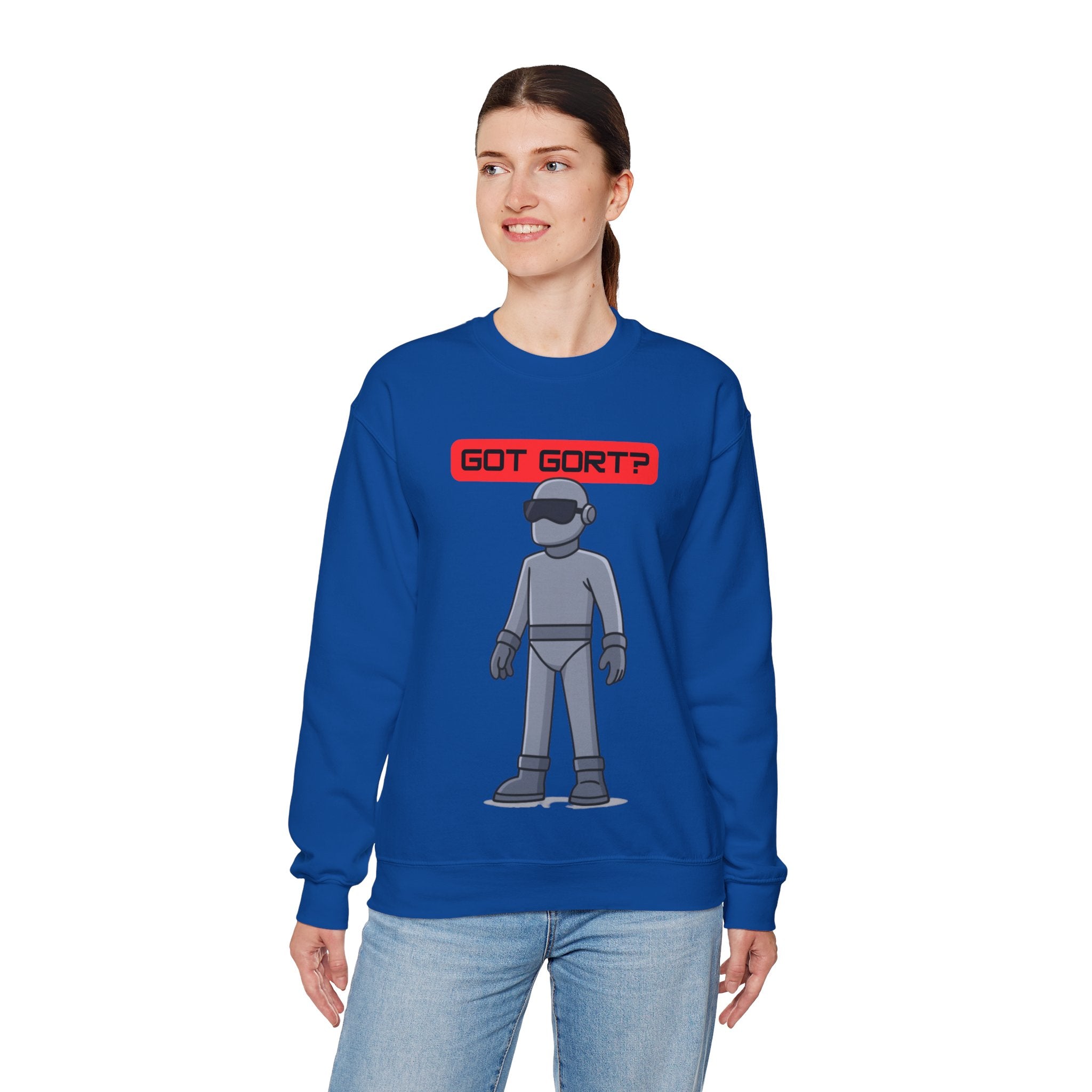 Got Gort? Unisex Crewneck Sweatshirt - Cool Casual Wear, Fun Graphic Hoodie, Perfect Gift for Friends, Everyday Comfort