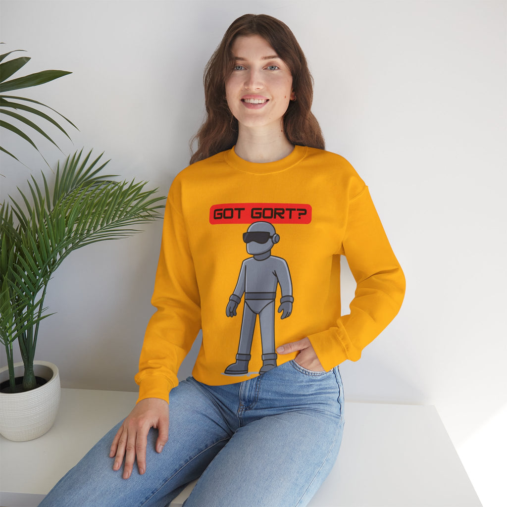 Got Gort? Unisex Crewneck Sweatshirt - Cool Casual Wear, Fun Graphic Hoodie, Perfect Gift for Friends, Everyday Comfort
