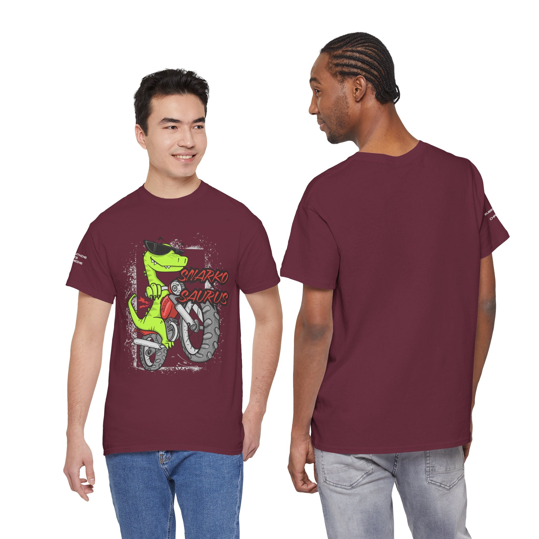 Snarkosaurus Cool Graphic Tee for Dinosaur Lovers | Unisex Heavy Cotton Tee