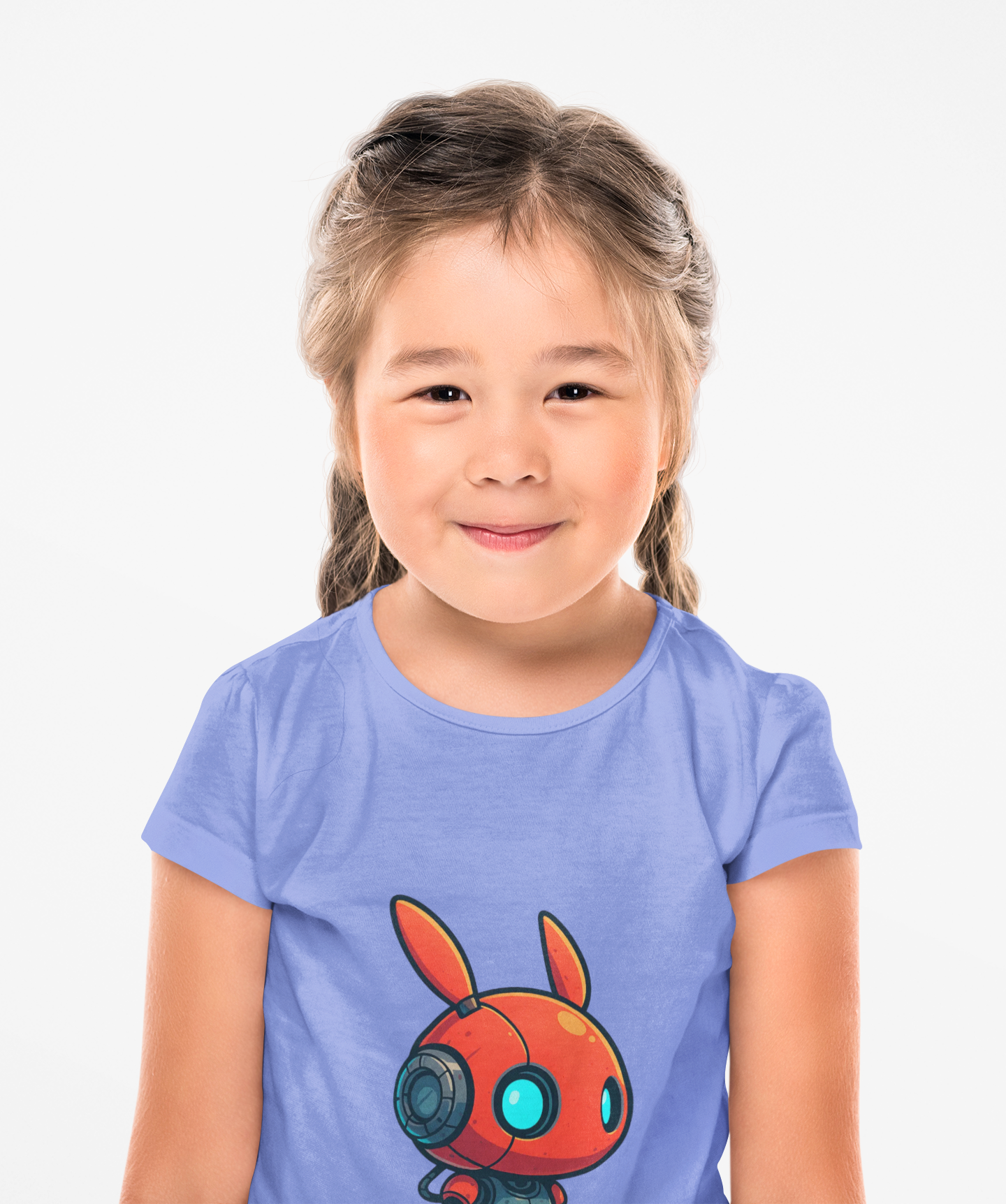 Happy RobotToddler T-shirt | Cute Sci-Fi Bunny Robot, Kids Tee