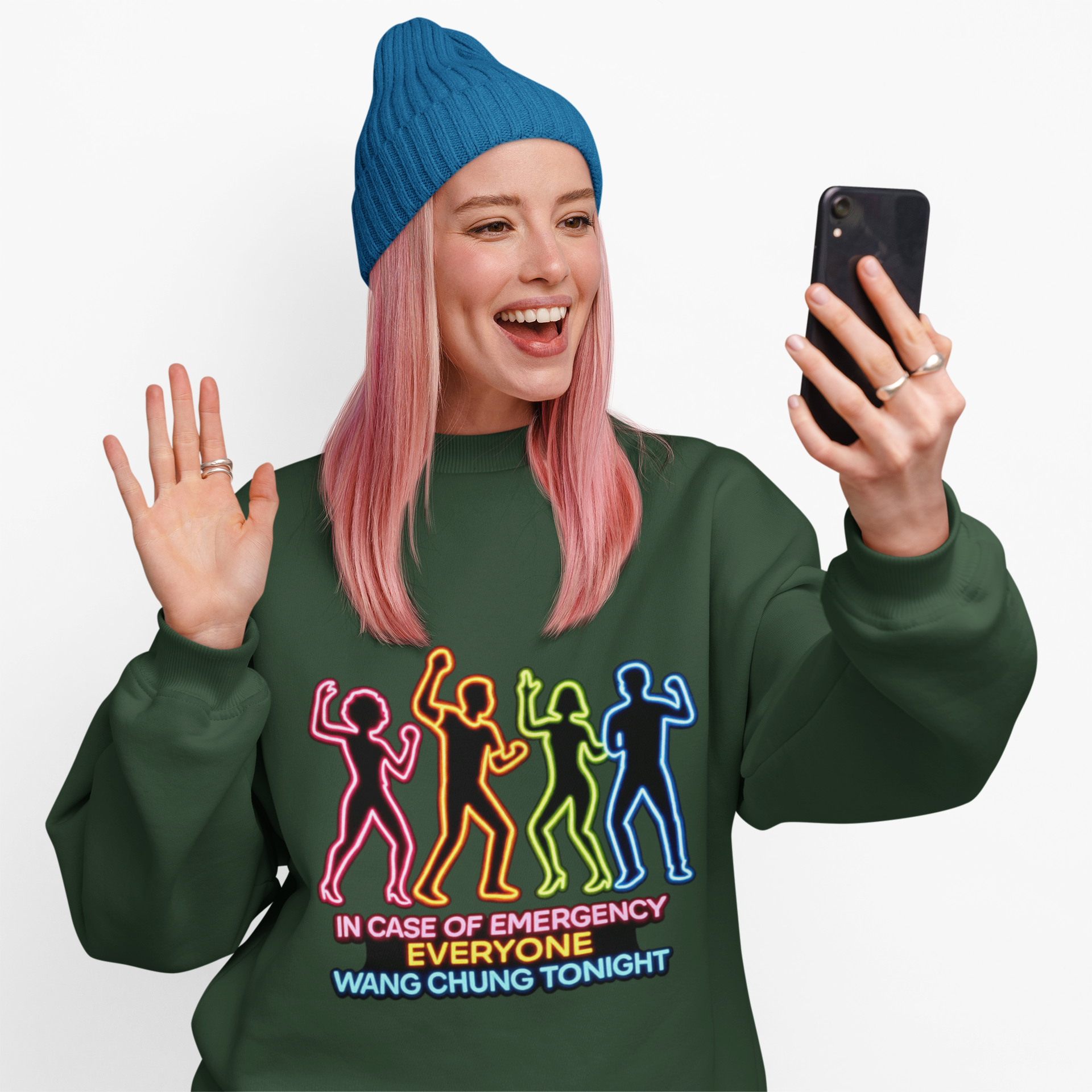 Emergency Everyone Wang Chung Tonight Sweatshirt, Cozy Playful Crewneck, Fun Gift for Music Lovers, Unisex Apparel