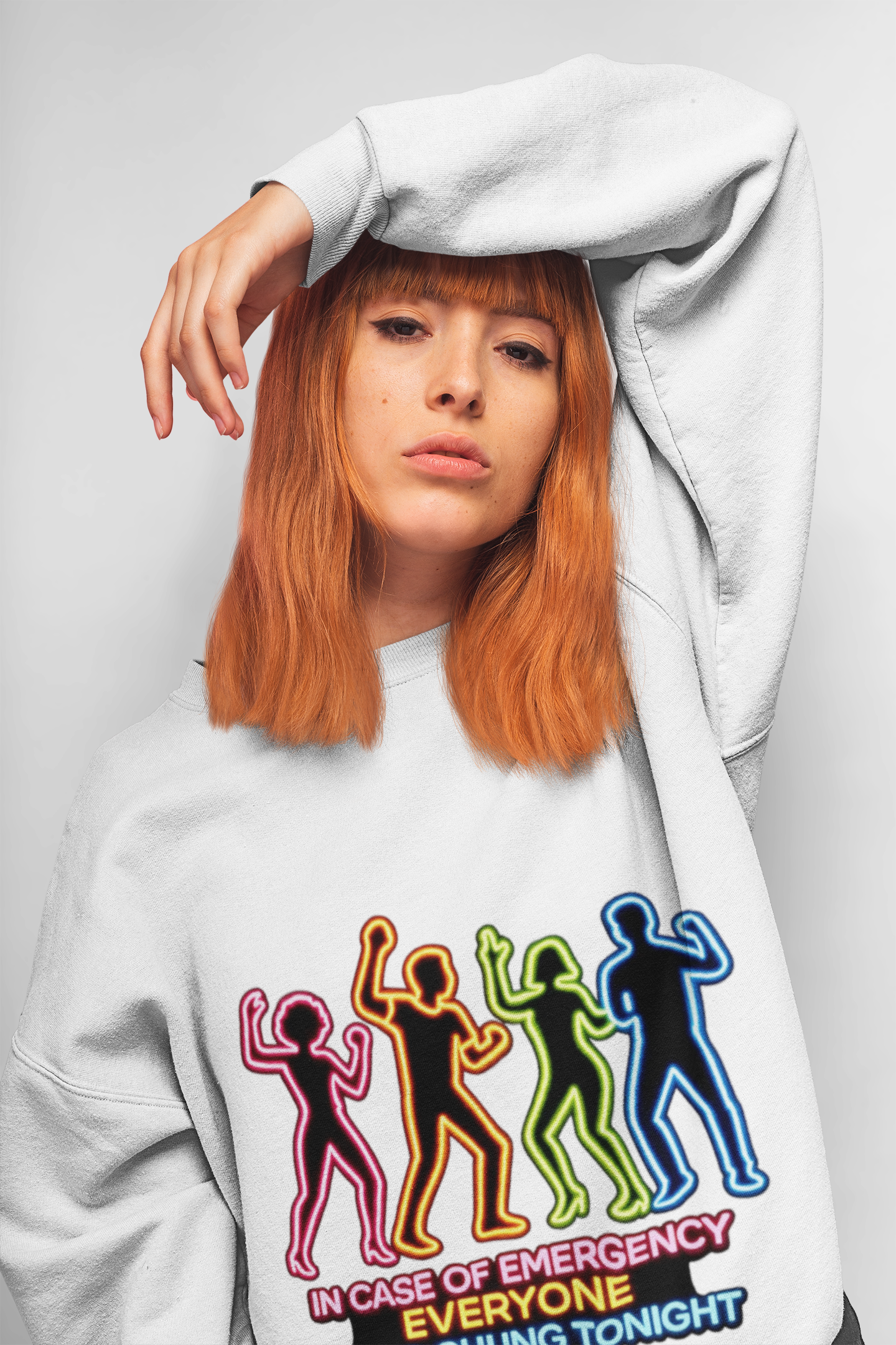 Emergency Everyone Wang Chung Tonight Sweatshirt, Cozy Playful Crewneck, Fun Gift for Music Lovers, Unisex Apparel