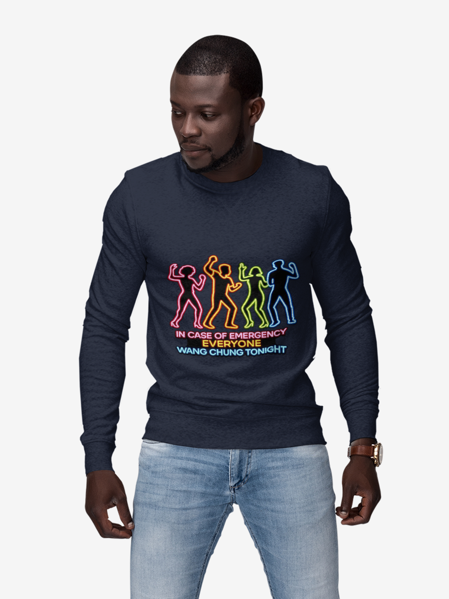 Emergency Everyone Wang Chung Tonight Sweatshirt, Cozy Playful Crewneck, Fun Gift for Music Lovers, Unisex Apparel