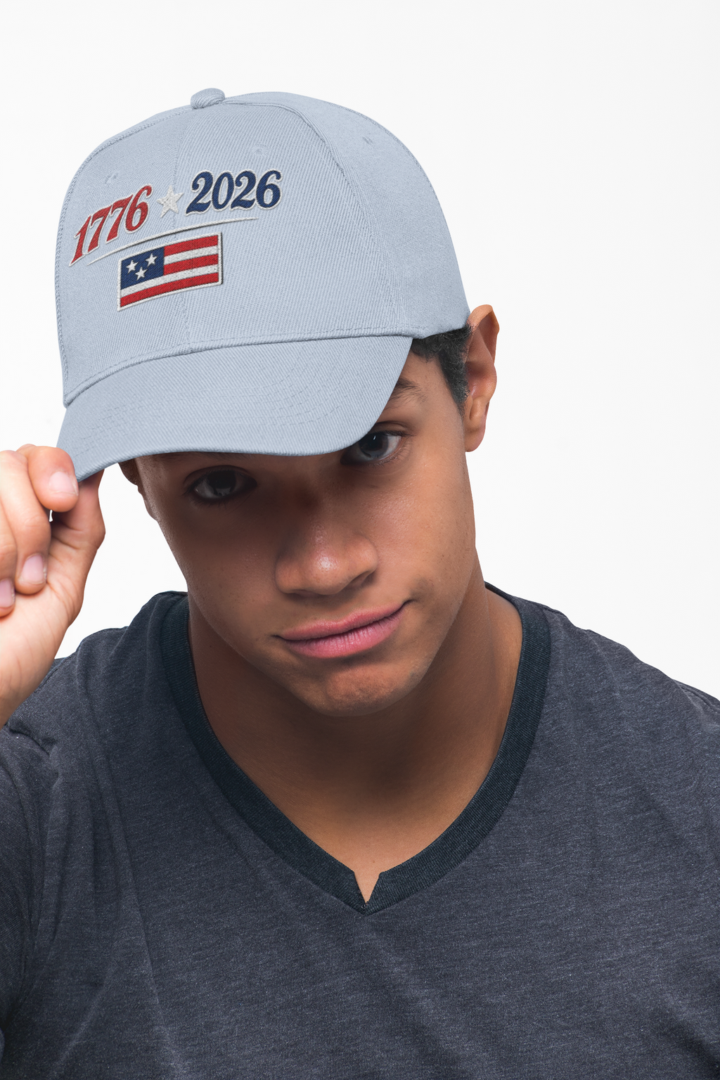 1776 2026 Flag Dad Cap Embroidered Patriotic Birthday Baseball Hat