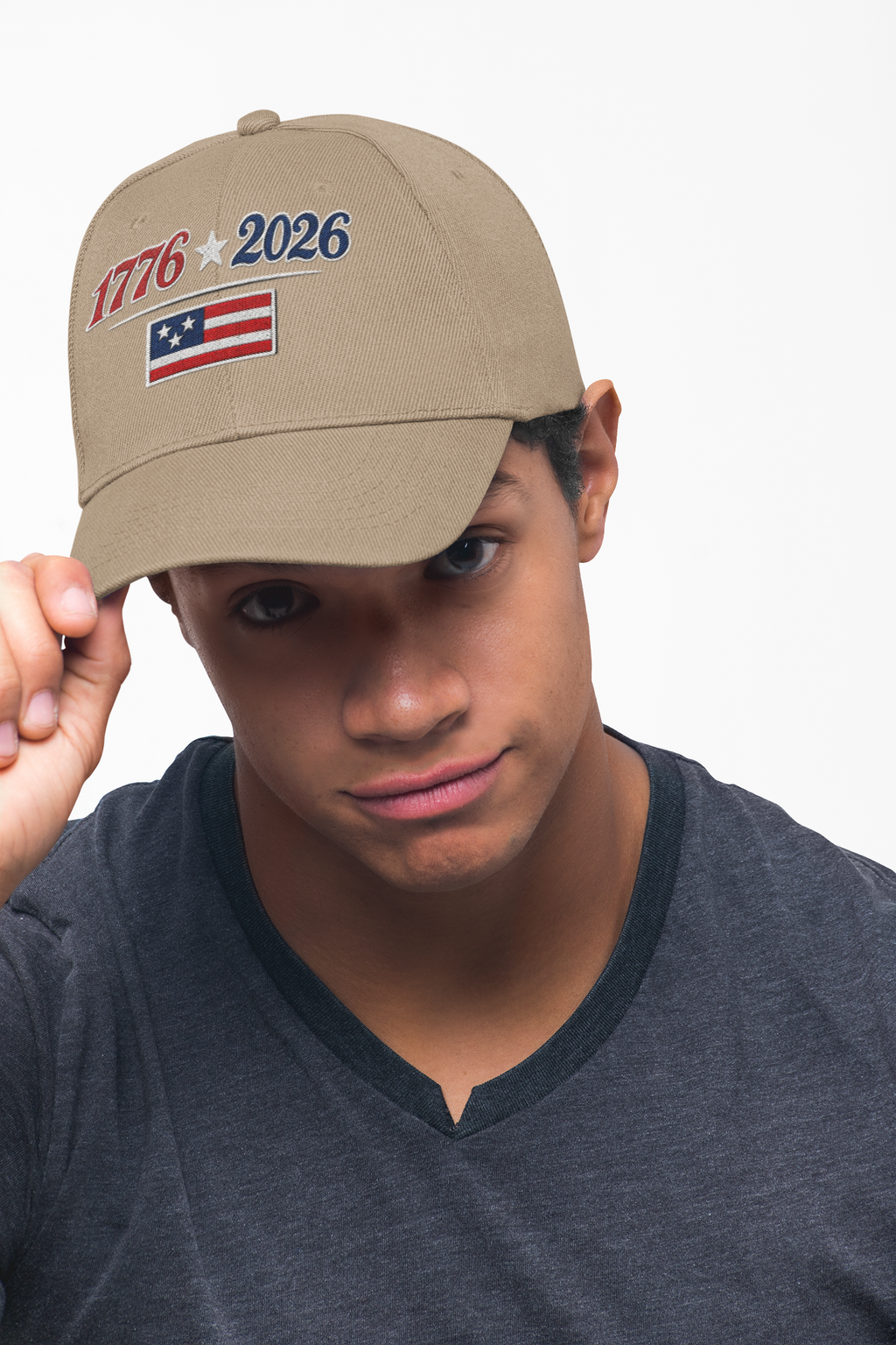 1776 2026 Flag Dad Cap Embroidered Patriotic Birthday Baseball Hat