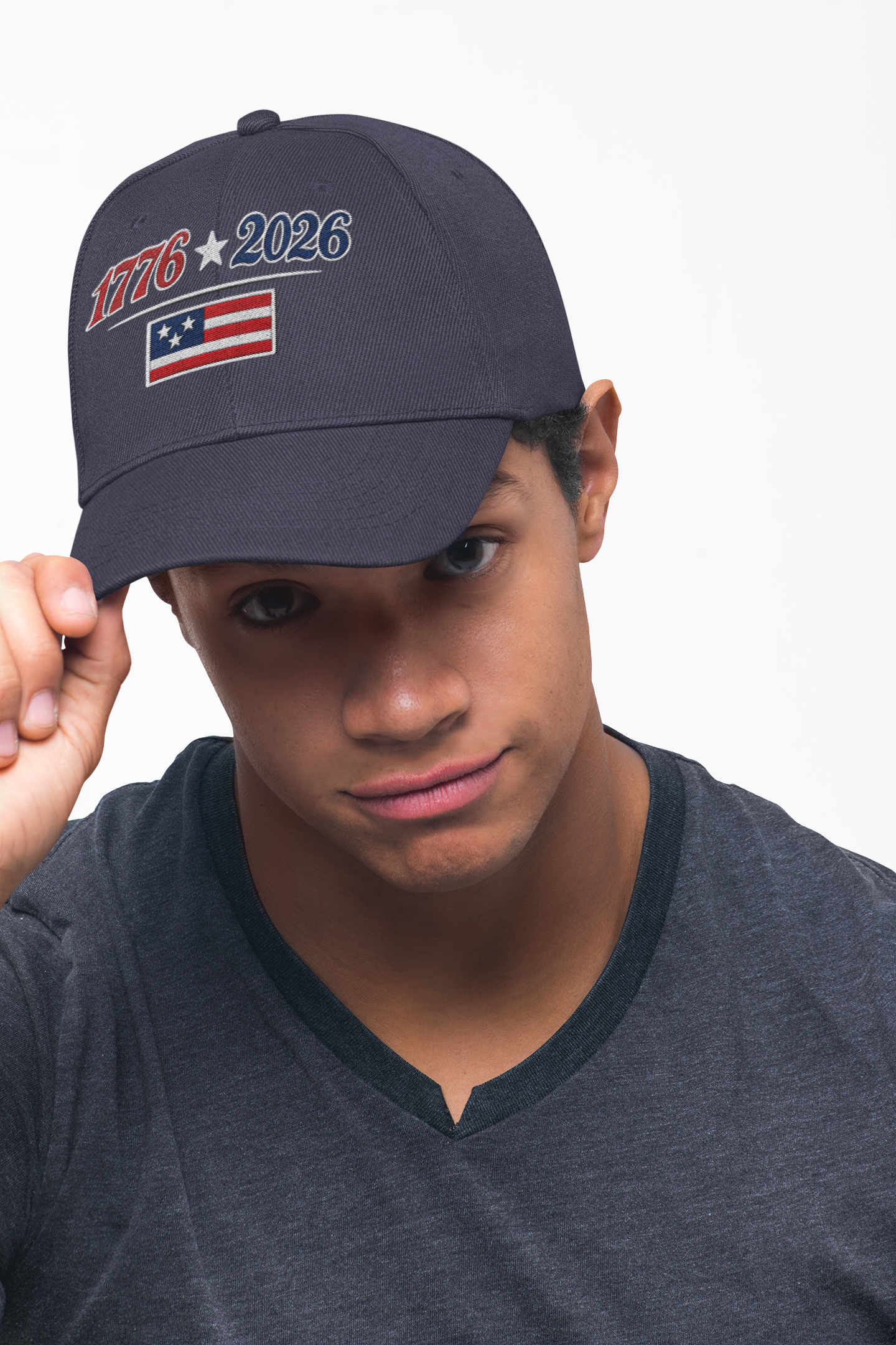 1776 2026 Flag Dad Cap Embroidered Patriotic Birthday Baseball Hat