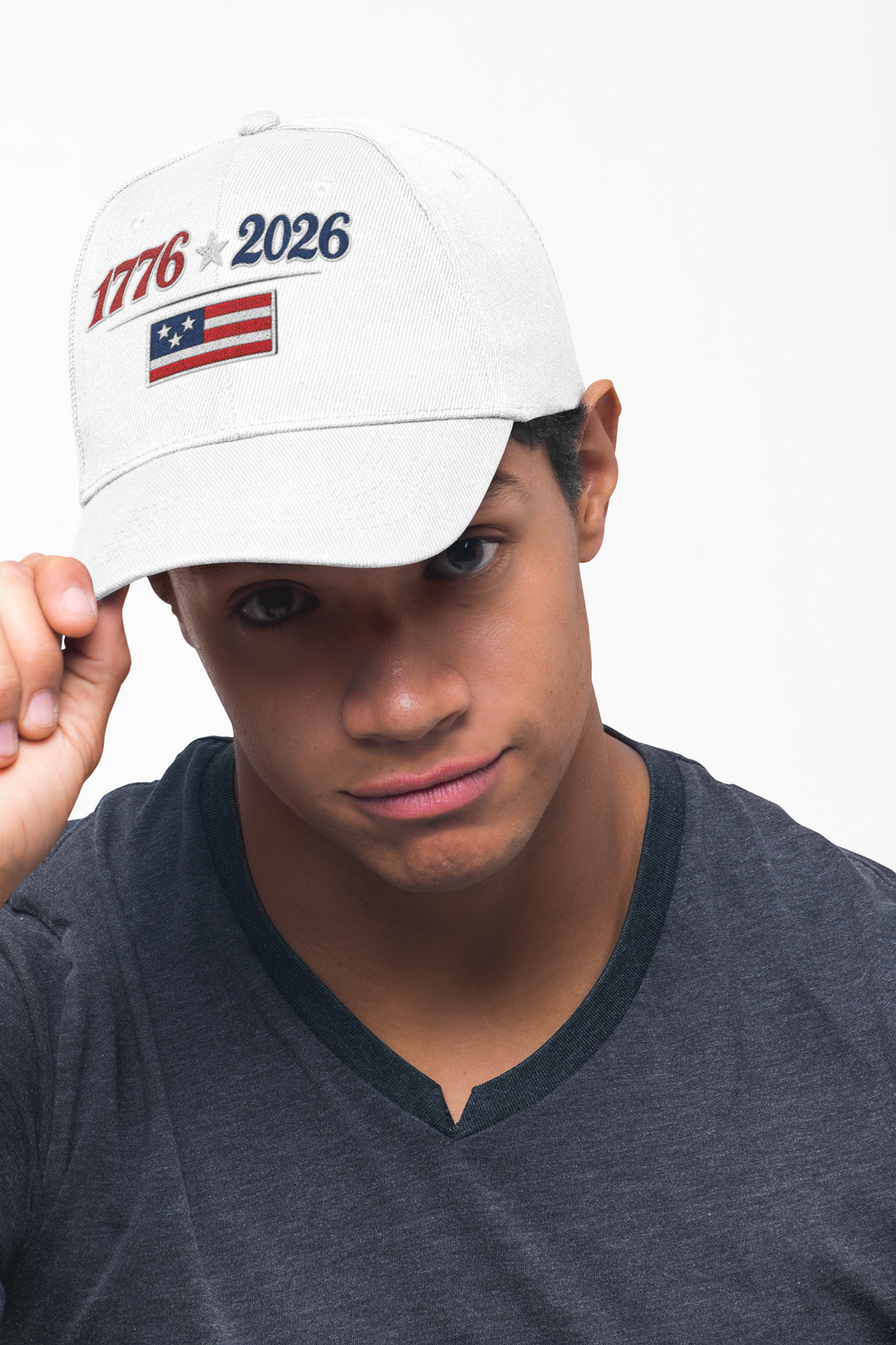 1776 2026 Flag Dad Cap Embroidered Patriotic Birthday Baseball Hat