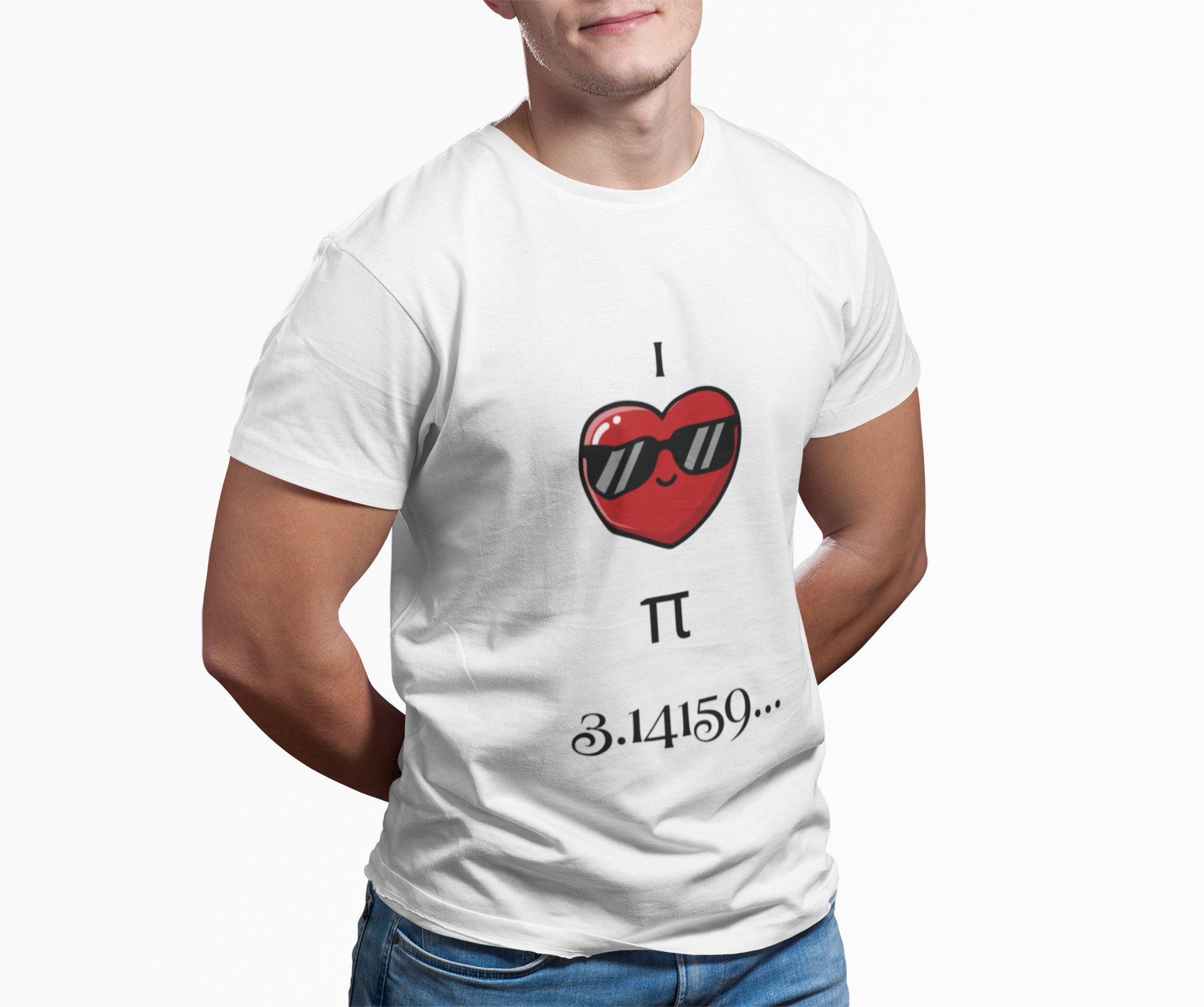Pi Love T-Shirt — I  π 3.14159... Math lover shirt