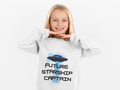 Future Starship Captain Kids Sweatshirt – Space Adventure Youth Apparel