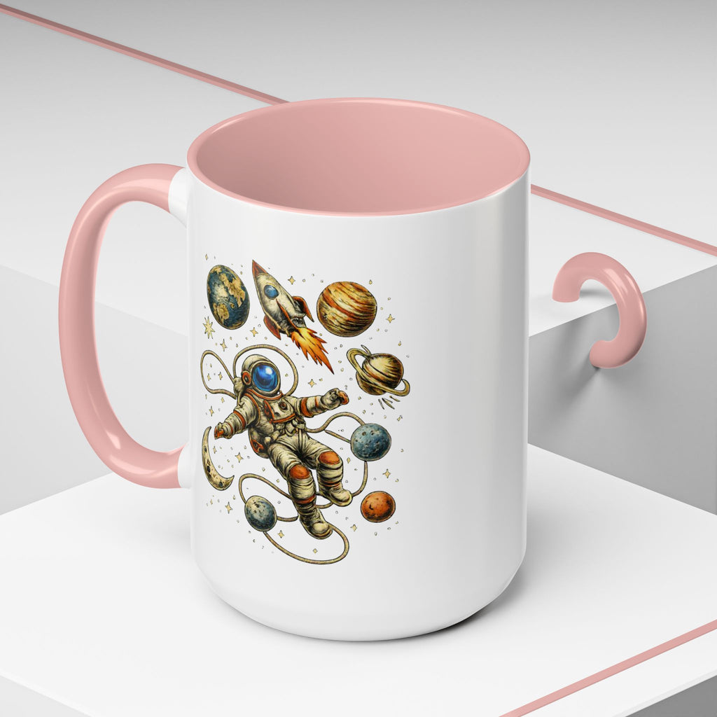 Astronaut in Space Coffee Mug | Rocket Planets Solar System
